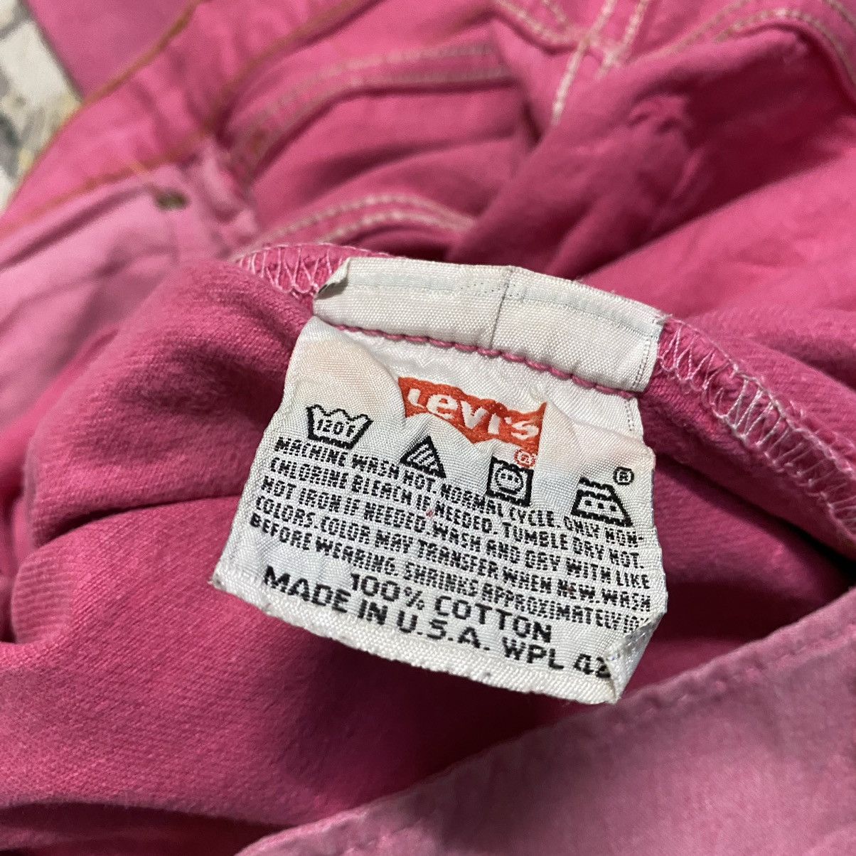 Levi's Vintage Levis 501xx Pink Denim Jeans Size US 32 / EU 48 - 22 Thumbnail