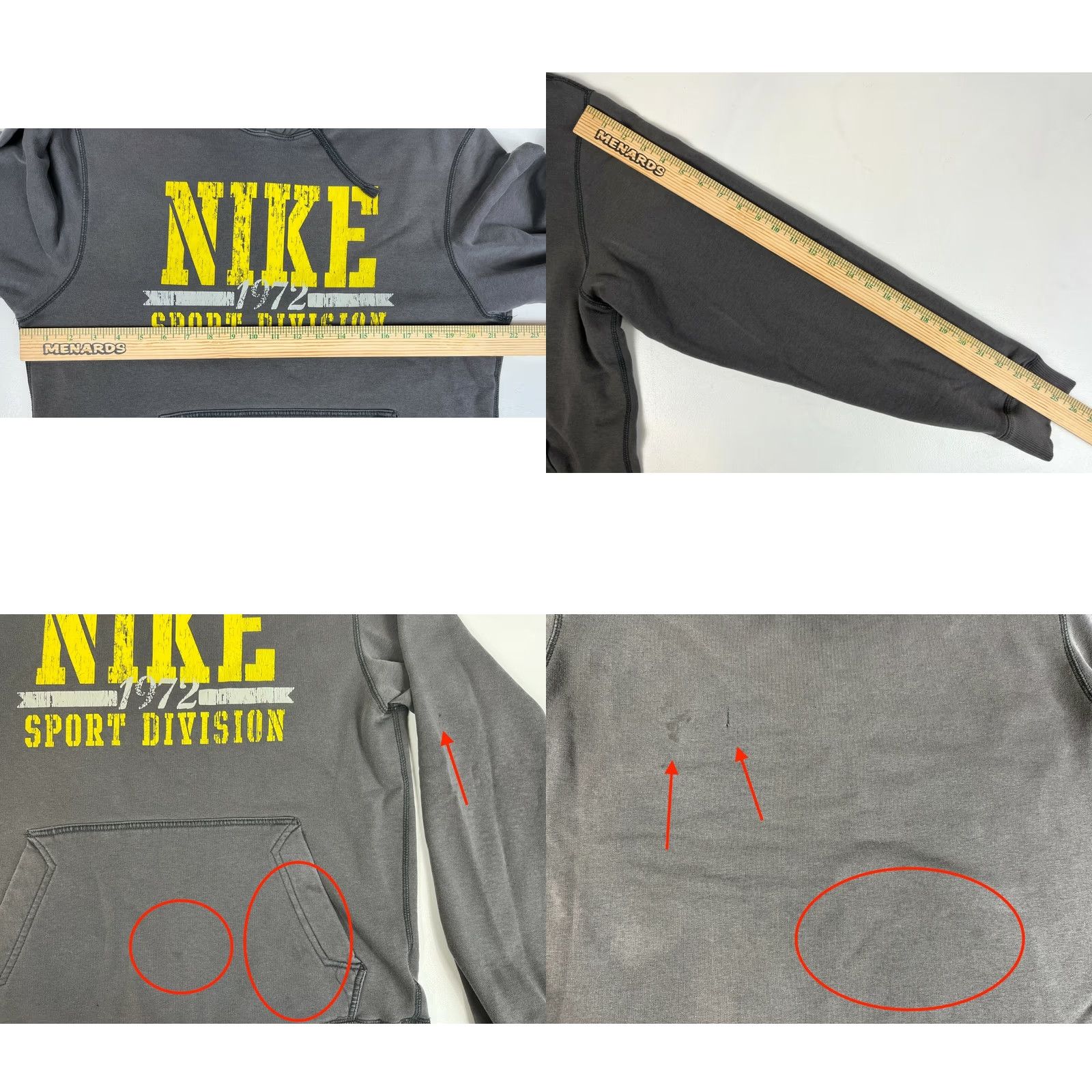 Nike VINTAGE Nike Sportswear 1972 Sport Division Hoodie Mens M Gray XS?? Size US M / EU 48-50 / 2 - 8 Thumbnail