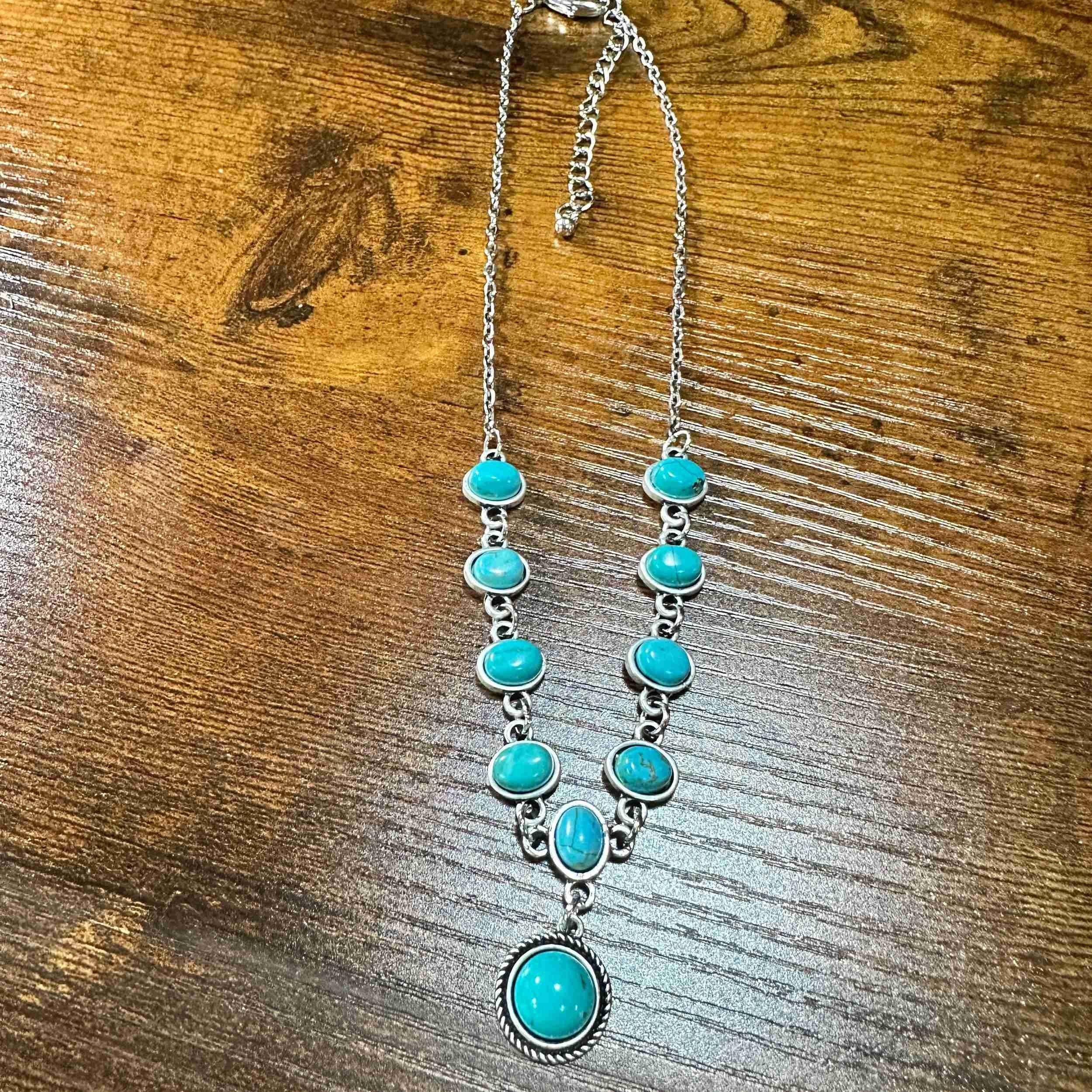 Other Unique Handmade Turquoise Necklace, Cowgirl Southwestern Adj Size ONE SIZE - 6 Thumbnail