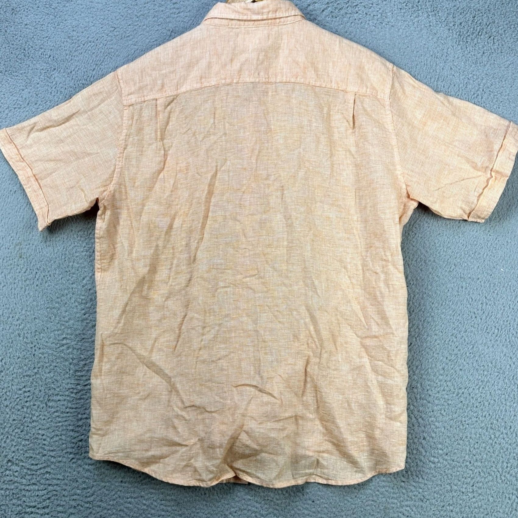 Weatherproof Weatherproof Vintage Linen Blend Shirt Button Down Mens XL Orange Pocket NEW Size US XL / EU 56 / 4 - 2 Thumbnail
