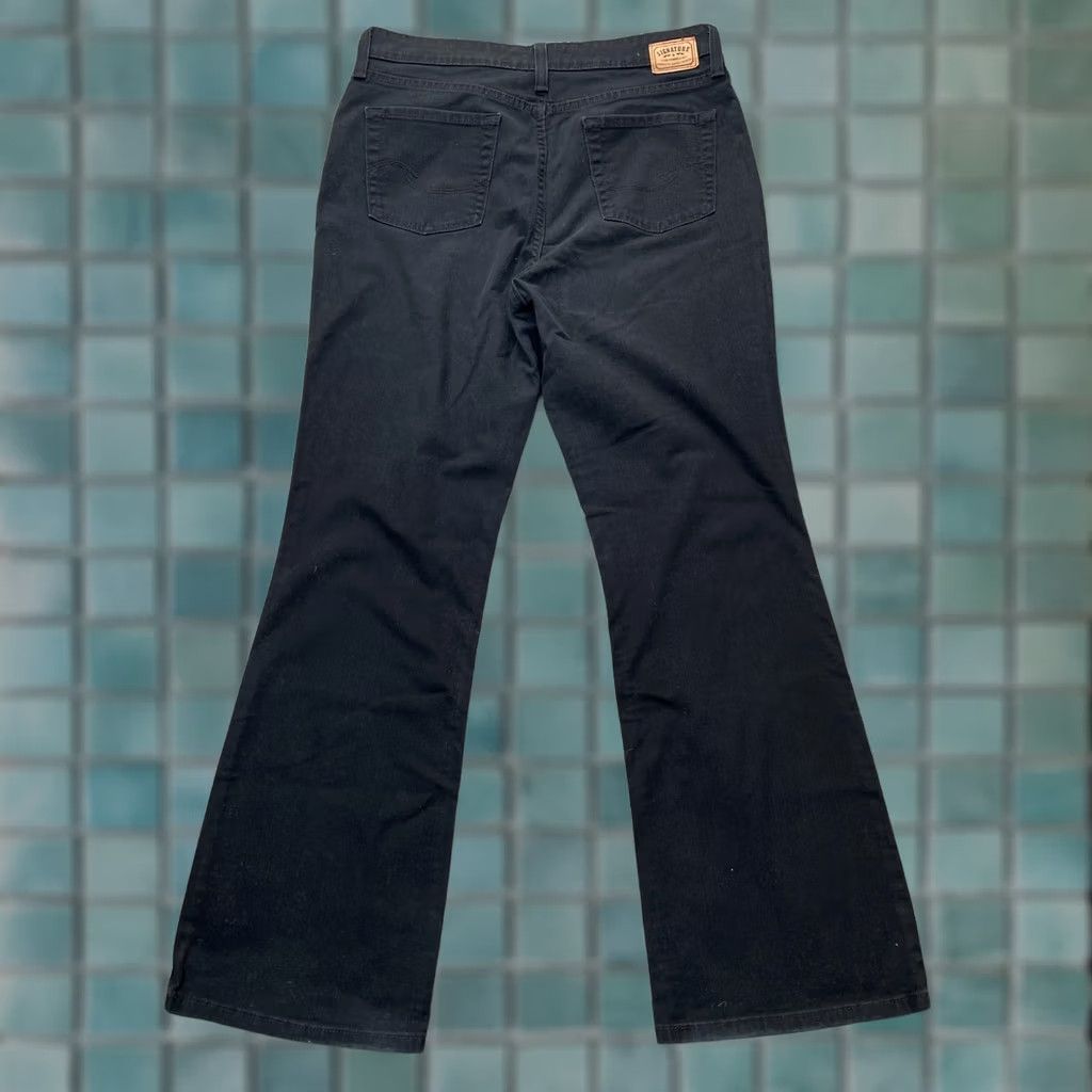 Vintage Levi’s Signature Jeans Women’s 14M Black Bootcut Denim Cotton Spandex 5-Pocket Regular Inseam 31” Blue? Size 36" / US 14 / IT 50 - 1 Thumbnail