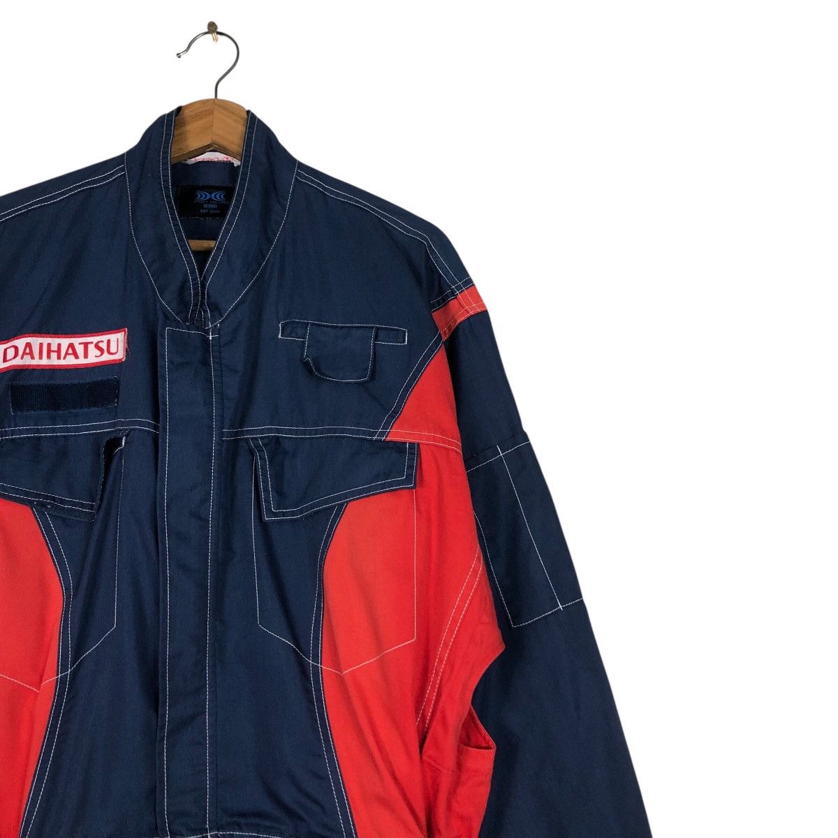 Japanese Brand 📌Vintage Coverall Worker Racing Daihatsu JDM Big Logo Size US 38 / EU 54 - 8 Thumbnail