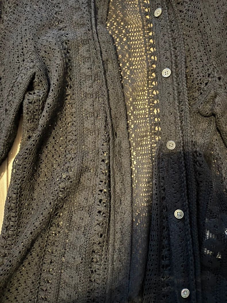 Our Legacy Our Legacy Rheinestoff knitted shirt Size US XXS / EU 40 - 2 Thumbnail