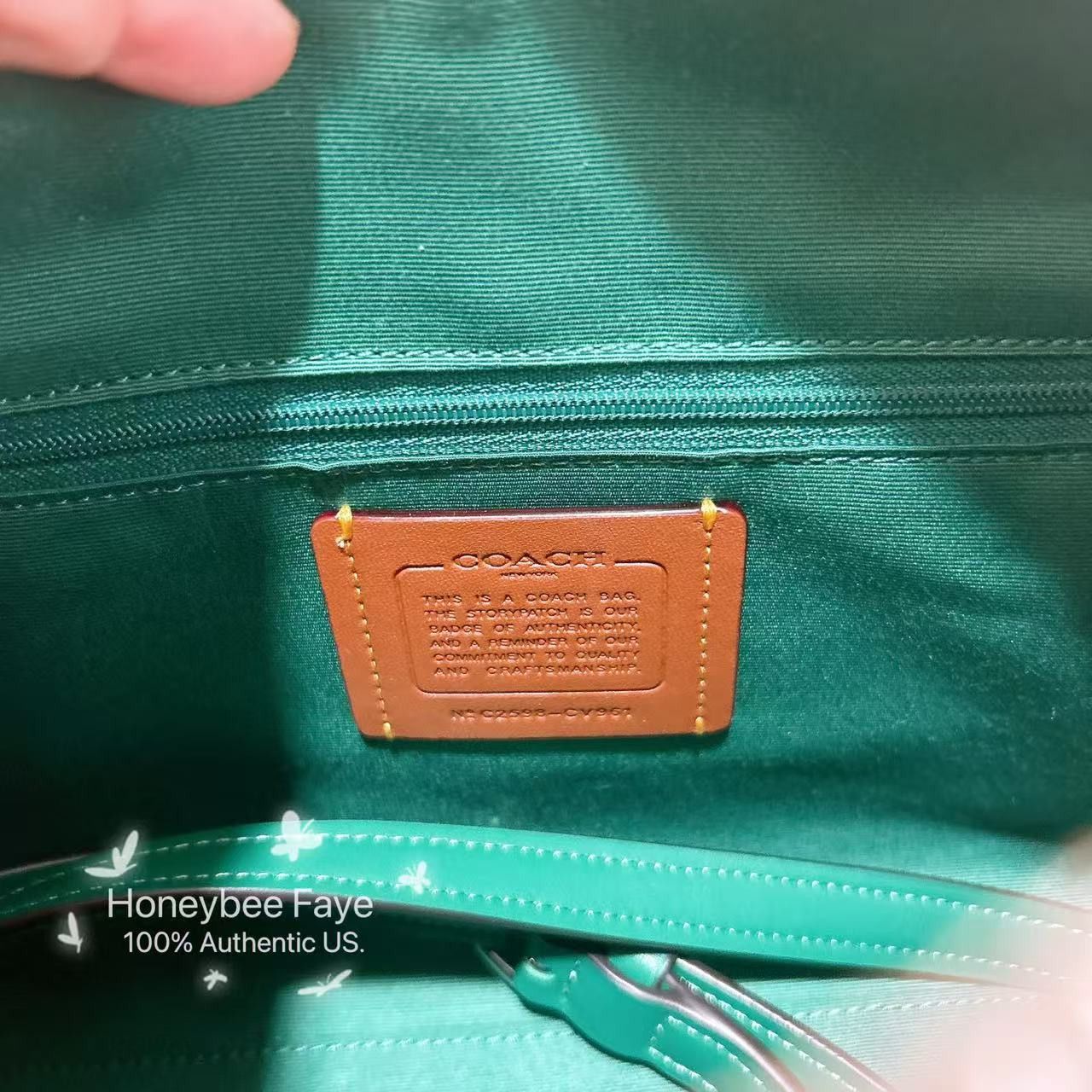 Coach Rowan Satchel Bag In Signature Canvas CV961 bright jade Size ONE SIZE - 6 Thumbnail