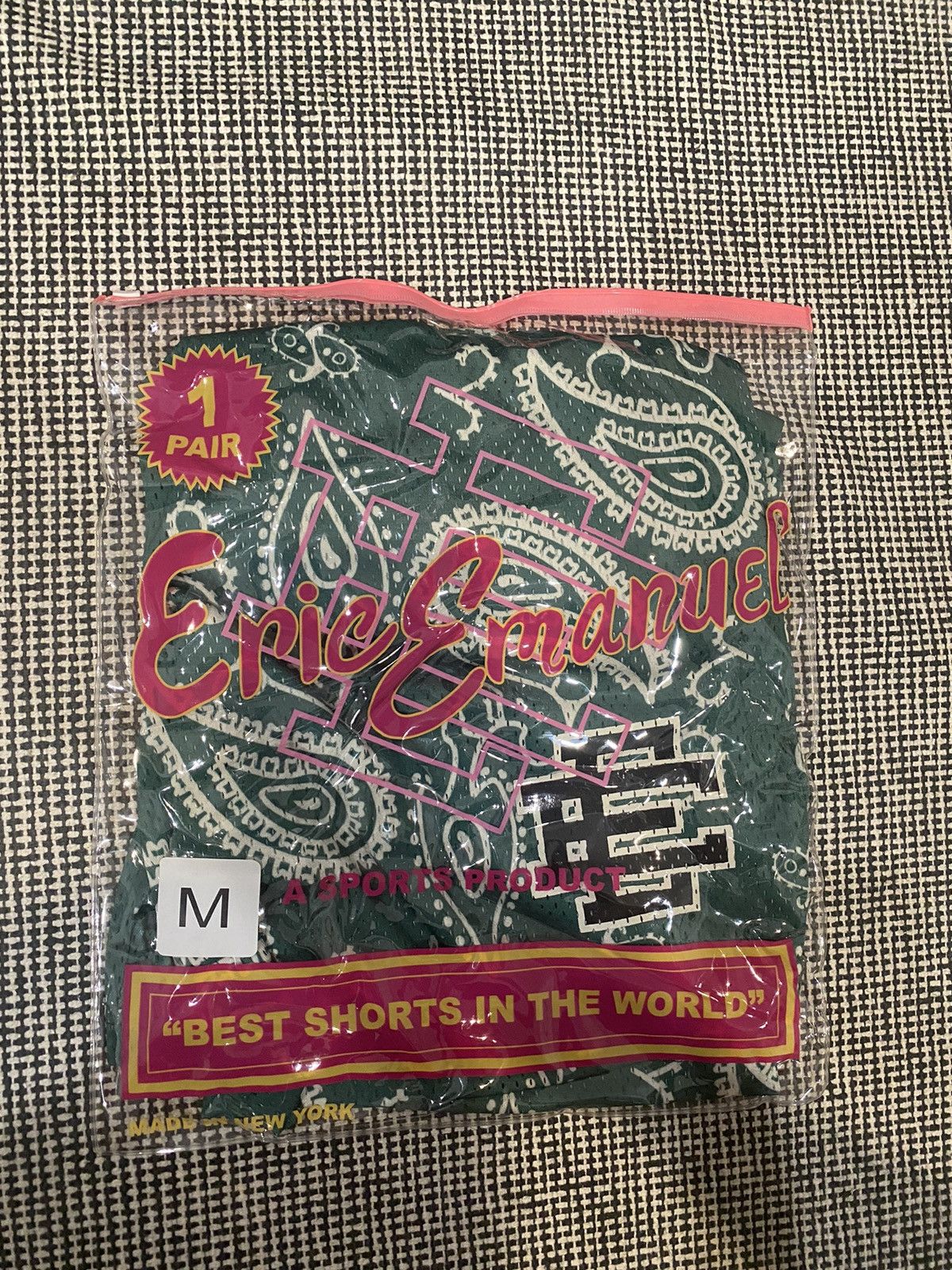 Eric Emanuel EE Basic Shorts Green Paisley Size US 31 - 6 Thumbnail