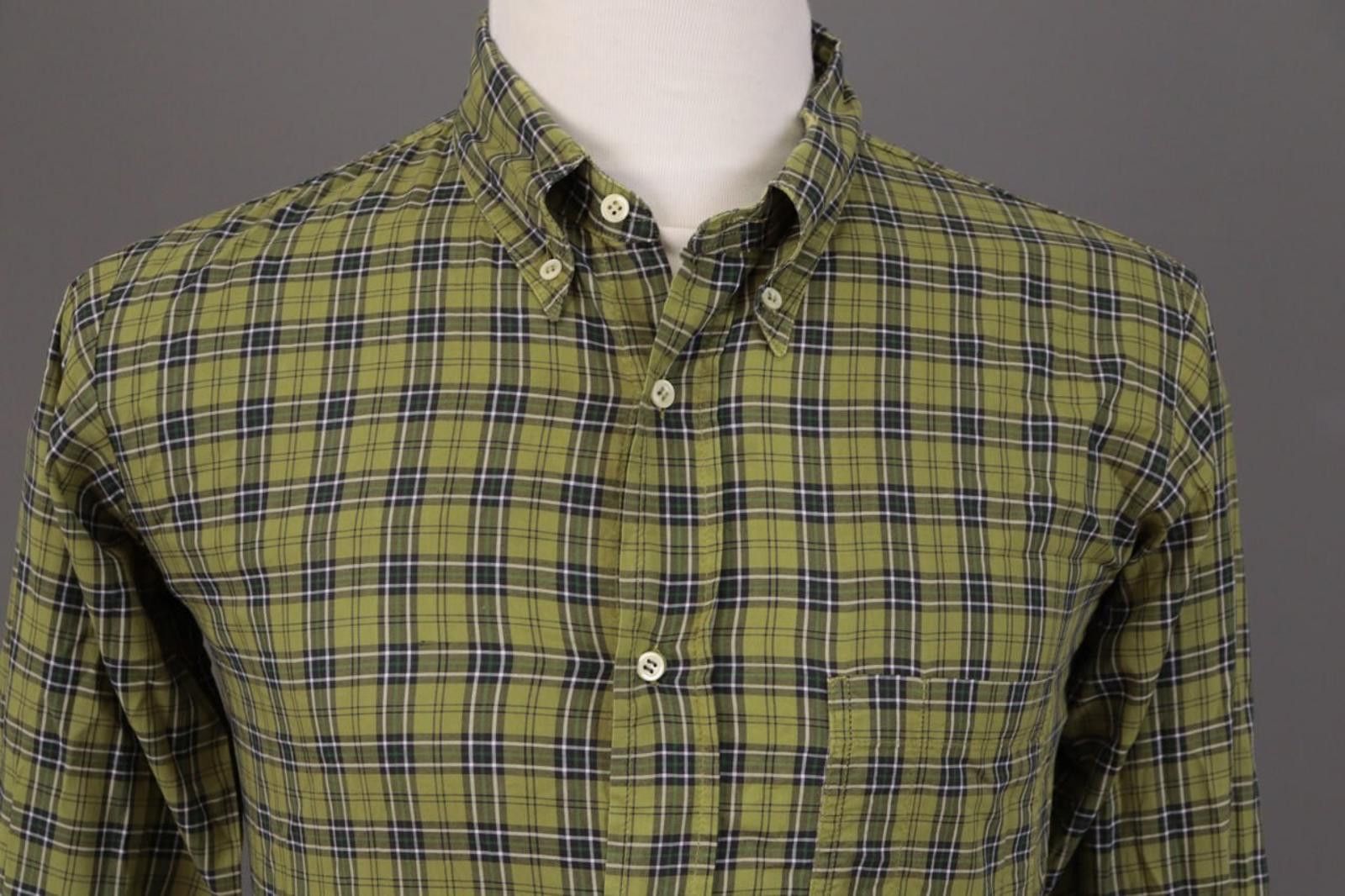 Boneville Boneville Green Check Long Sleeve Button Down Shirt Size 5 Size US M / EU 48-50 / 2 - 2 Thumbnail