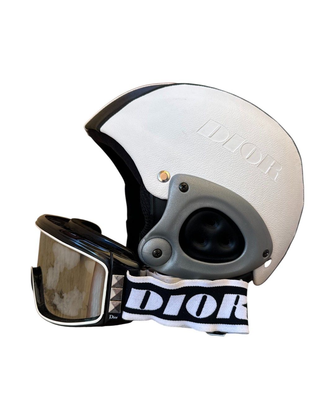 Dior 00'S DIOR BY JOHN GALLIANO SKI SET HELMET /2 GOOGLES Size ONE SIZE - 2 Thumbnail