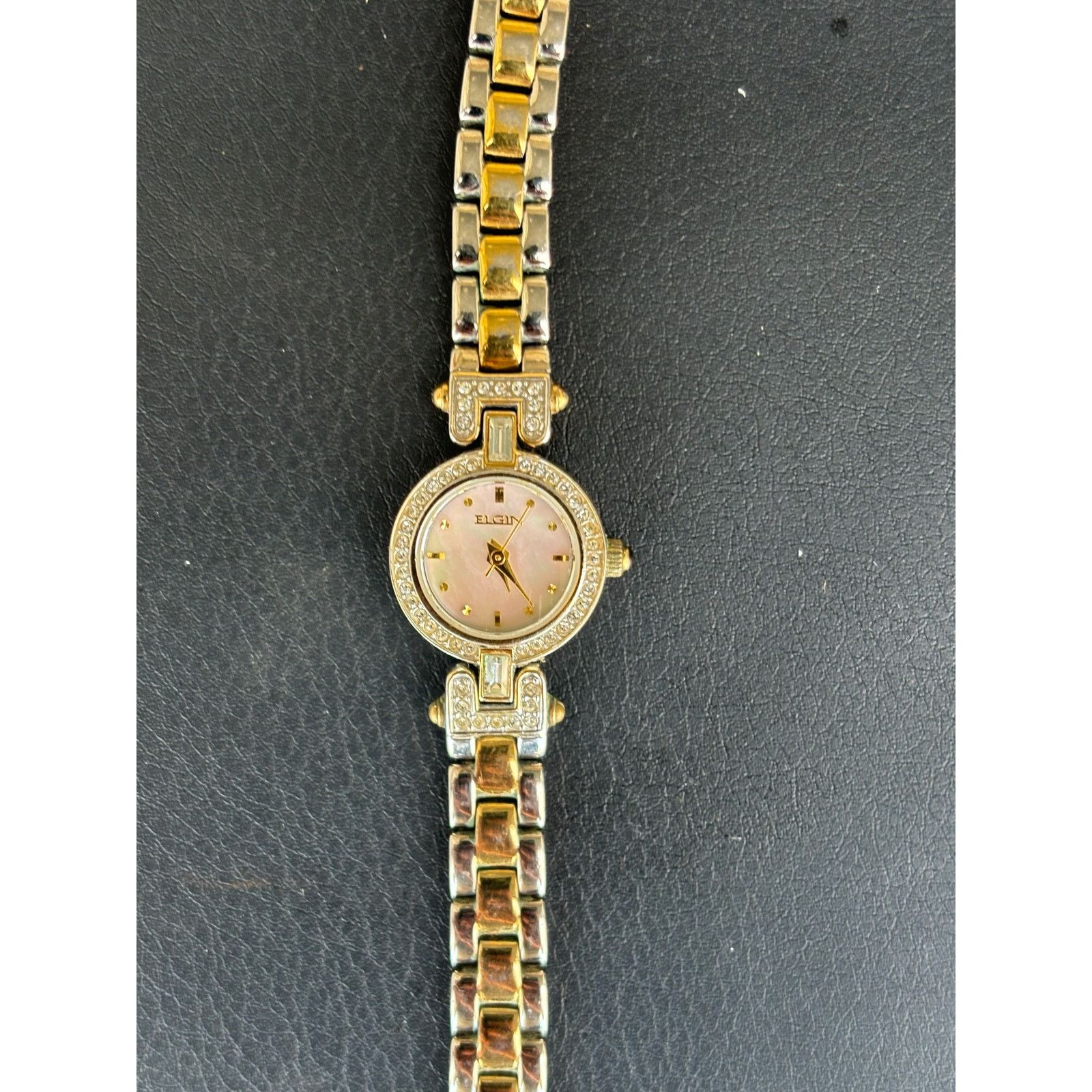 Elgin National Watch Company Elgin 2-Tone Women’s Watch! New Battery! Size ONE SIZE - 6 Thumbnail