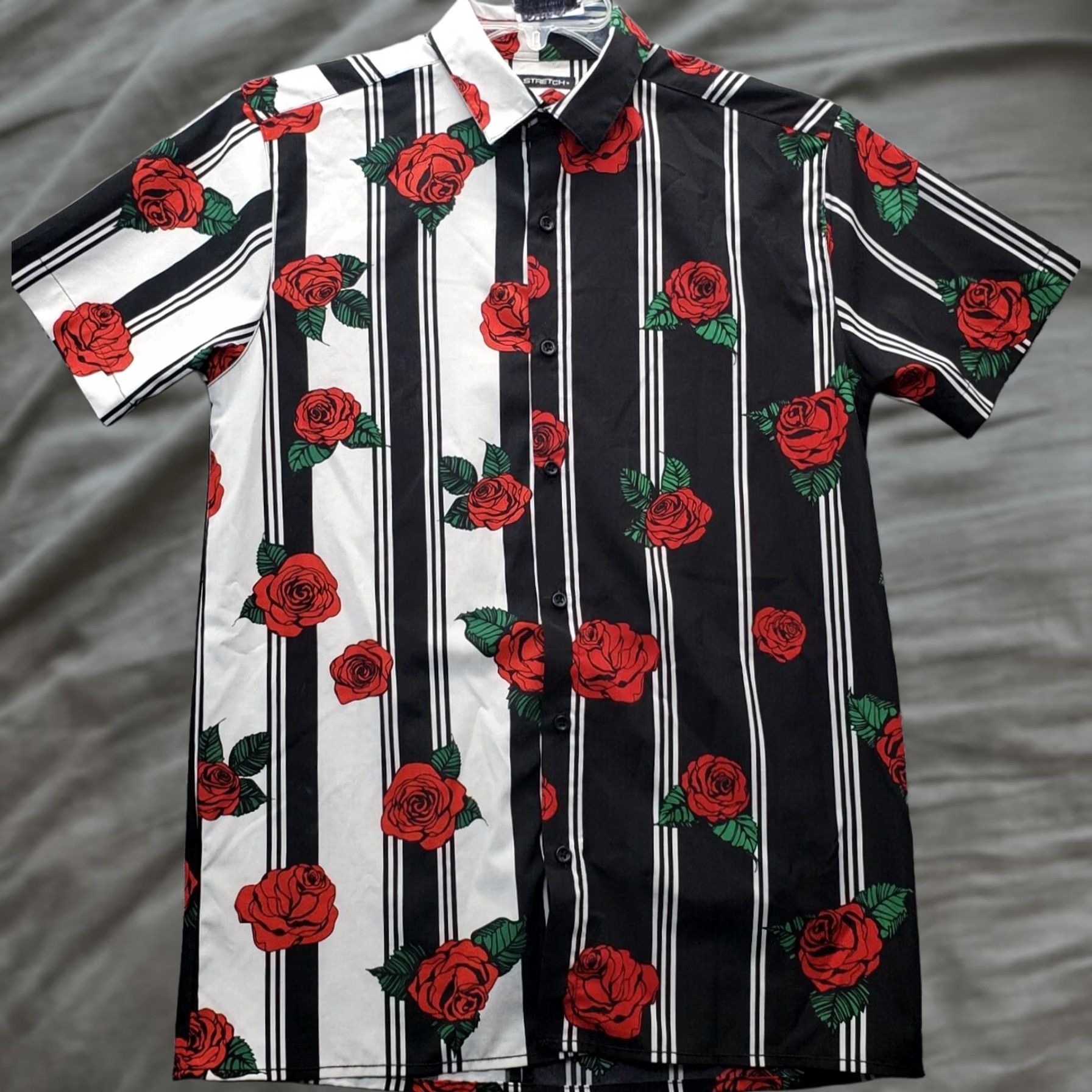 Vintage Drill Clothing Mens S Multi Flower Print Stretch Button-Down Shirt Size US S / EU 44-46 / 1 - 1 Thumbnail