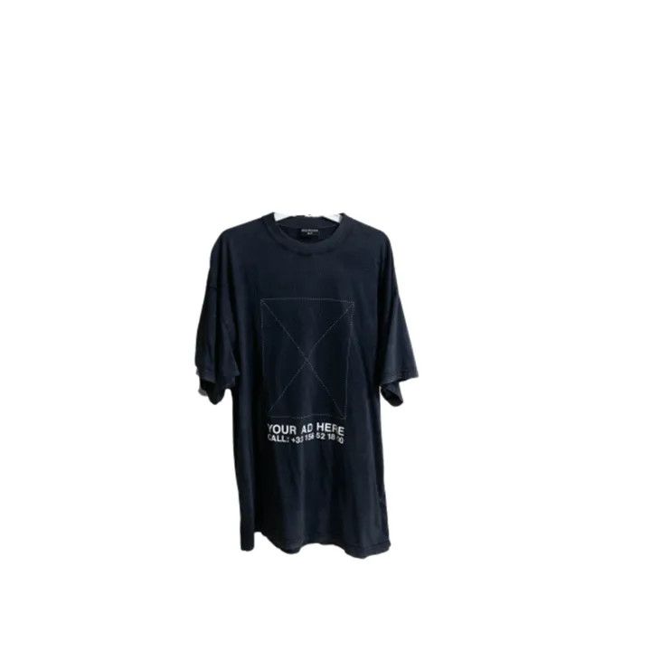 Balenciaga Balenciaga Black Logo Casual Short Sleeve T-Shirt Size US S / EU 44-46 / 1 - 1 Thumbnail