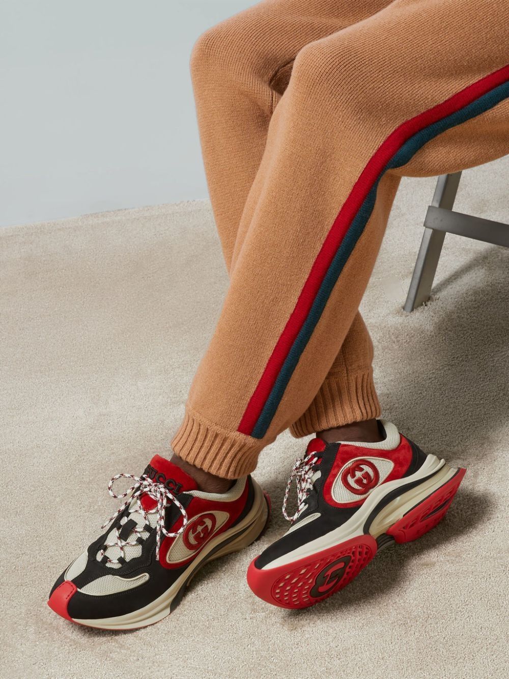 Gucci o1s1wg110425 Men's Gucci Run Trainers in Multicolor Size US 6.5 / EU 39-40 - 6 Thumbnail