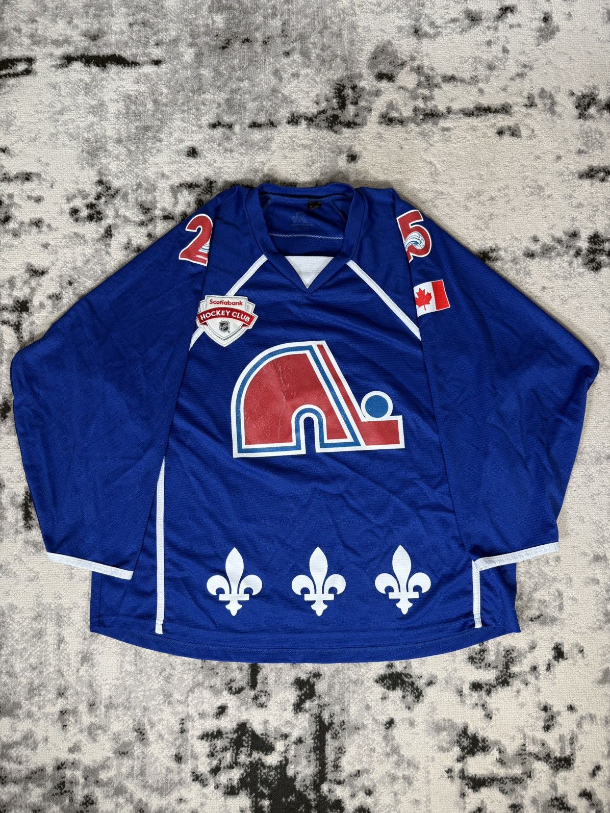 NHL Vintage Canada NHL Quebec Nordiques #25 Hockey Jersey Size US XXL / EU 58 / 5 - 1 Thumbnail