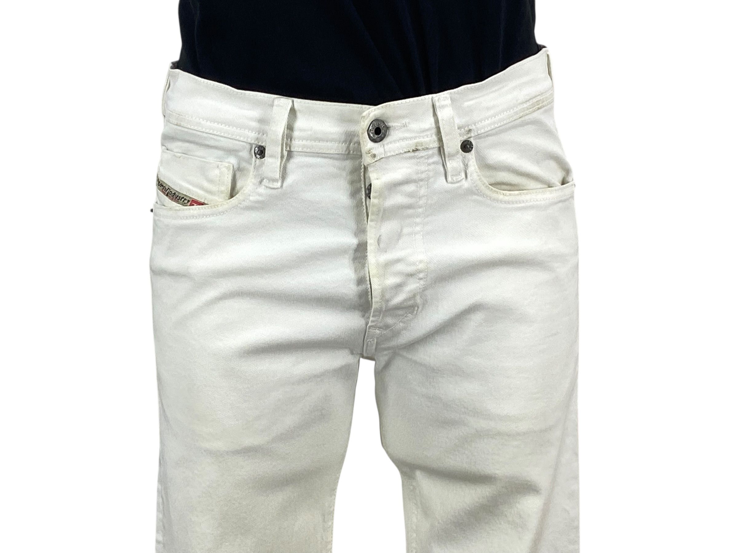 Diesel Diesel White Jeans Low Rise Skinny Jeans Size 26" / US 2 / IT 38 - 3 Thumbnail