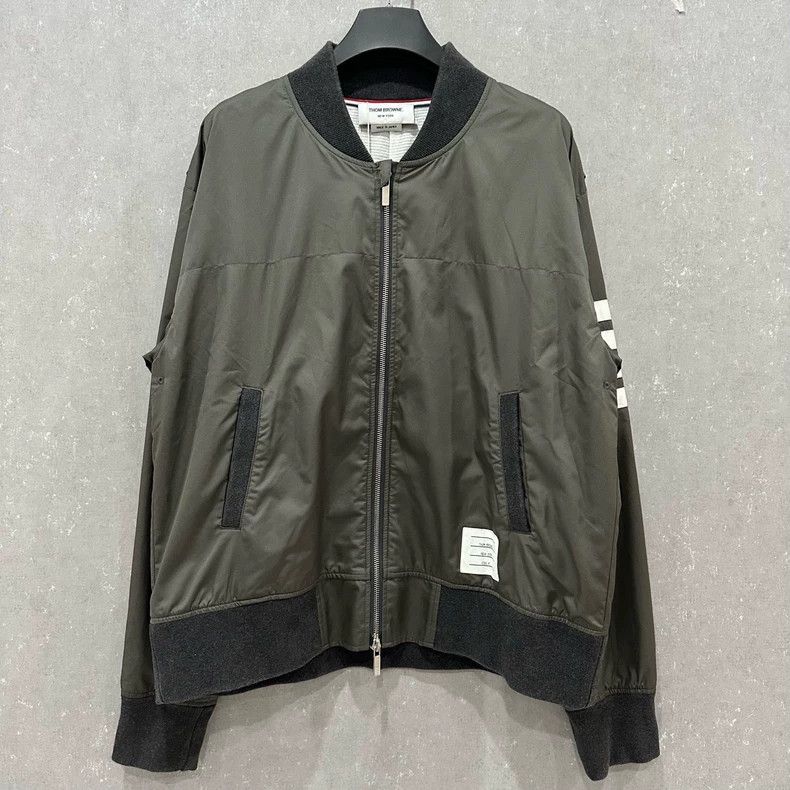 Thom Browne Thom Browne Nylon zipper jacket Size US XL / EU 56 / 4 - 1 Thumbnail
