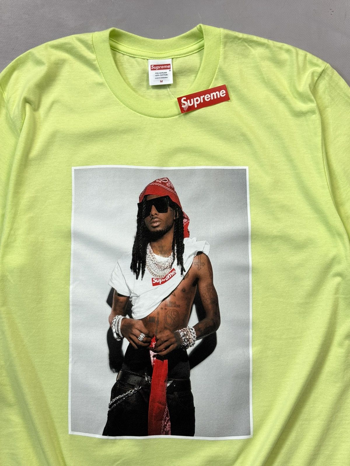 Supreme Fw25 Supreme Playboi Carti Photo Tee(Pale Green/M) | Grailed