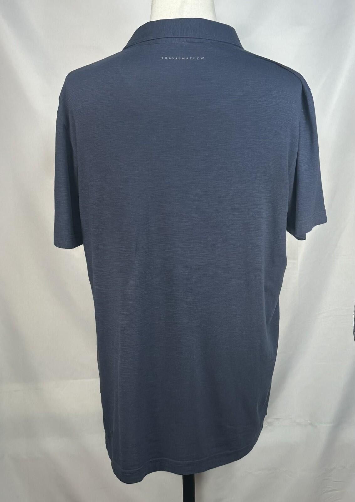 TravisMathew Travis Mathew 1/4 Button Pocketed Polo Shirt Blue Mens L Size US L / EU 52-54 / 3 - 2 Thumbnail