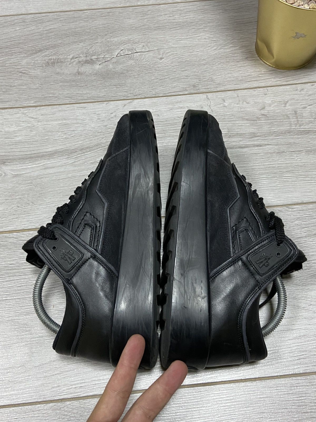 Moncler Moncler Promyx Space leather Sneakers Black Size US 8 / EU 41 - 10 Thumbnail