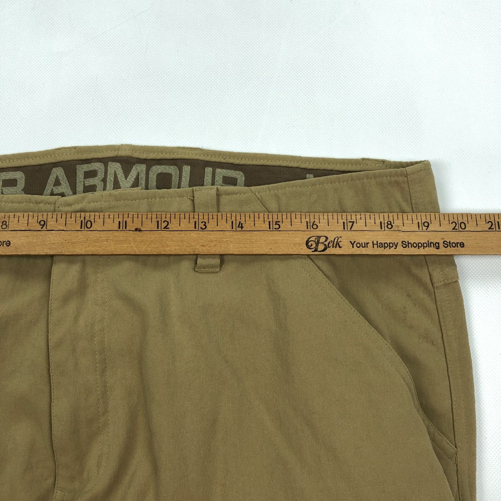 Under Armour Under Armour Men Cargo Pants 38x32 Khaki Tan Storm1 Outdoor Hiking Pockets Water Resistant Relaxed Button Zipper Size US 38 / EU 54 - 6 Thumbnail