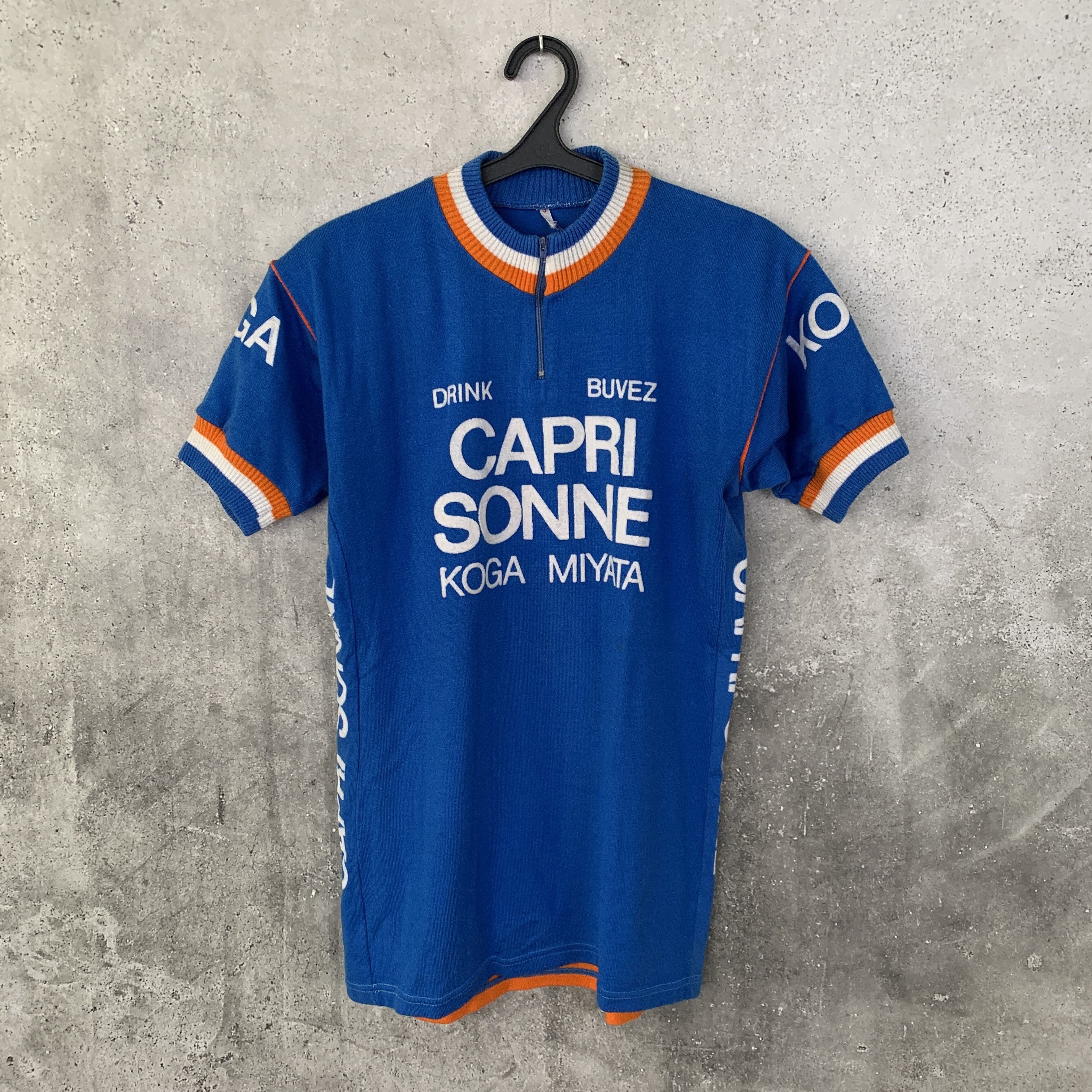 image of Cycle x Le Coq Sportif Vintage 70's Capri Sonne Koga Miyata Bike Shirt Cycling in Blue (Size Large)