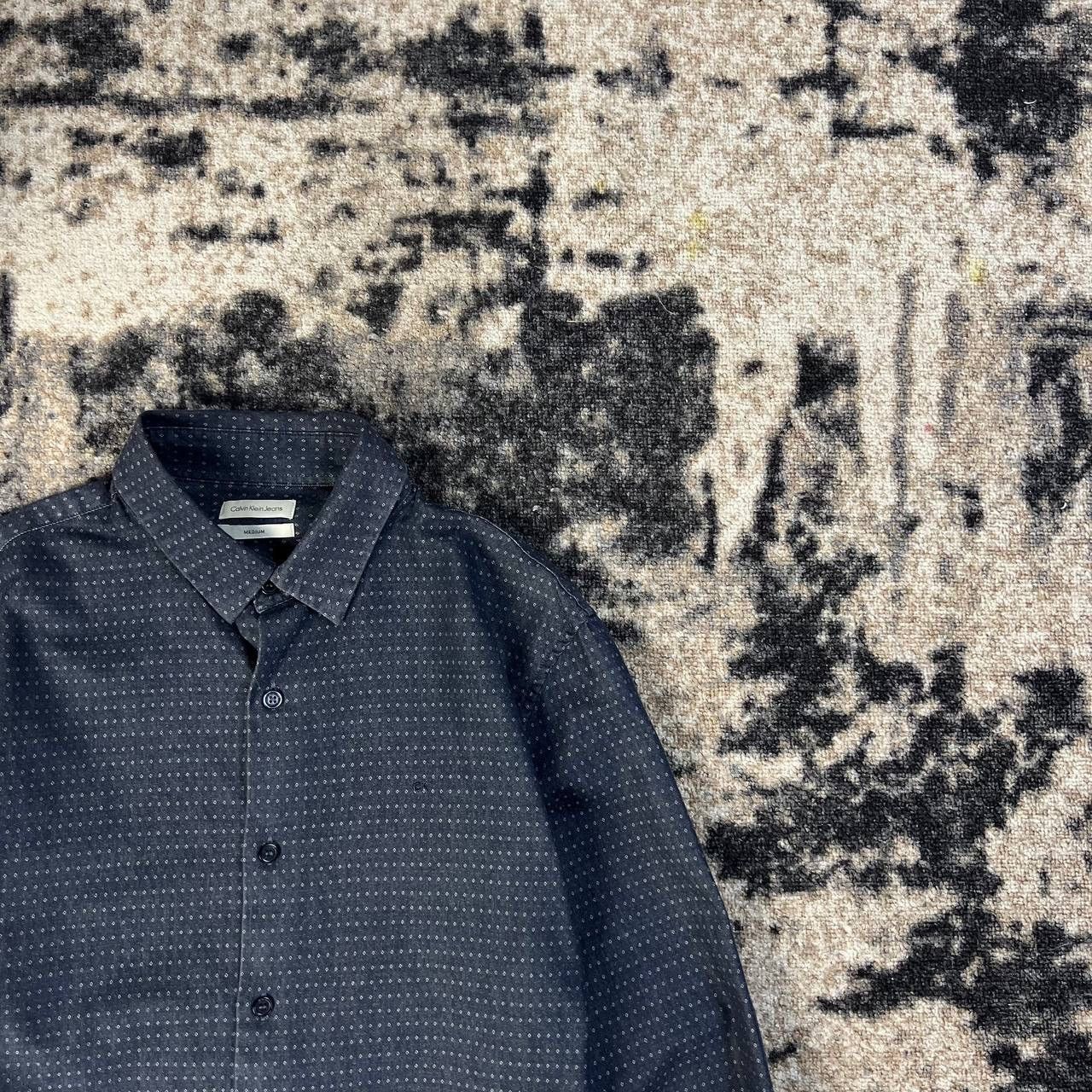 Calvin Klein Calvin Klein Mini Logo Dotted Button Up Shirt Size US M / EU 48-50 / 2 - 2 Thumbnail