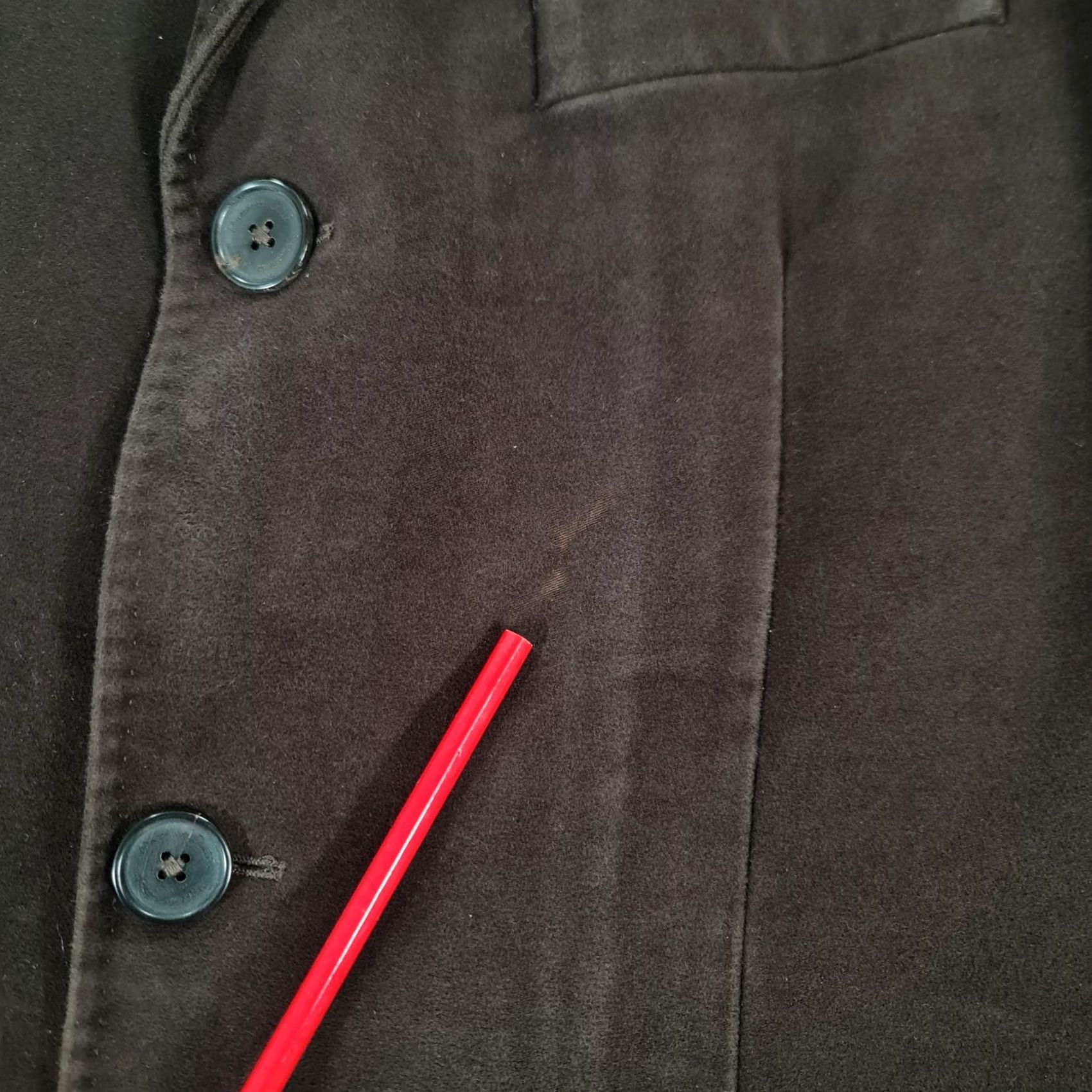 Massimo Dutti Massimo Dutti Mens Coat Brown 40 Moleskin Cotton Blazer Coat Overcoat Winter Long Buttoned Pockets Regular Mens Size 40R - 5 Thumbnail
