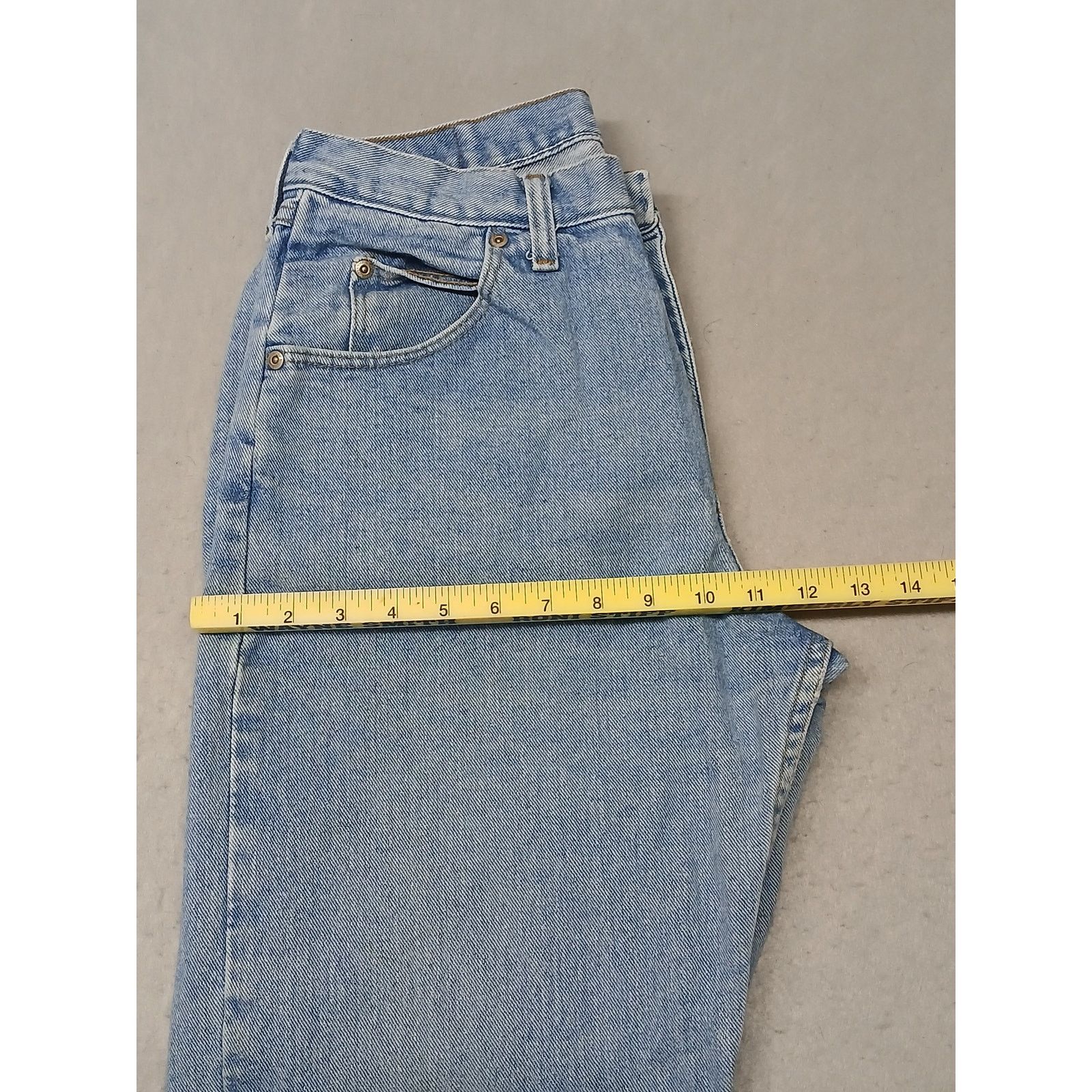 Wrangler Wrangler (32x30) Men's Straight Leg Blue Denim Jeans Size US 32 / EU 48 - 5 Thumbnail