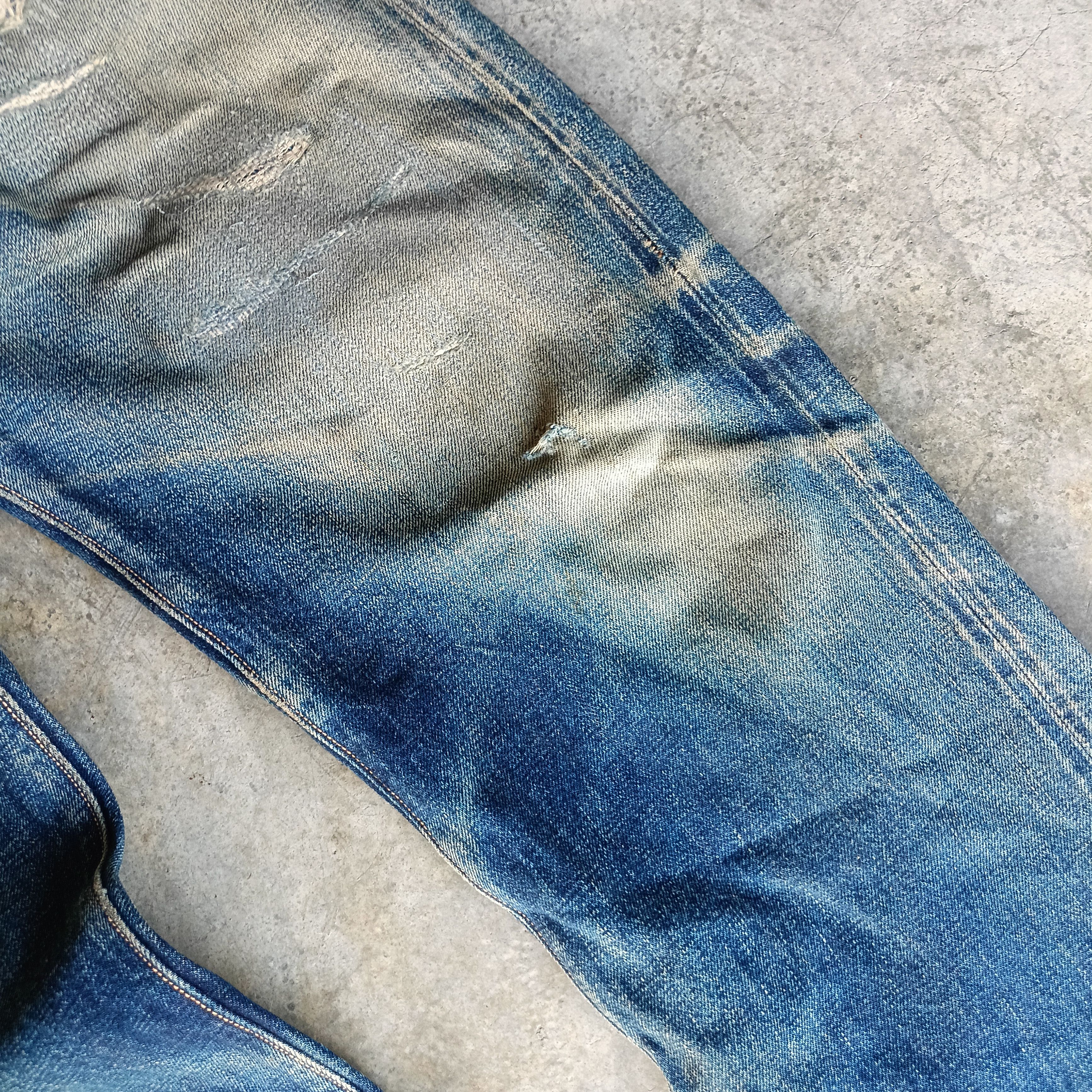 Japanese Brand Distressed Denim Sugar Cane Size US 32 / EU 48 - 9 Thumbnail
