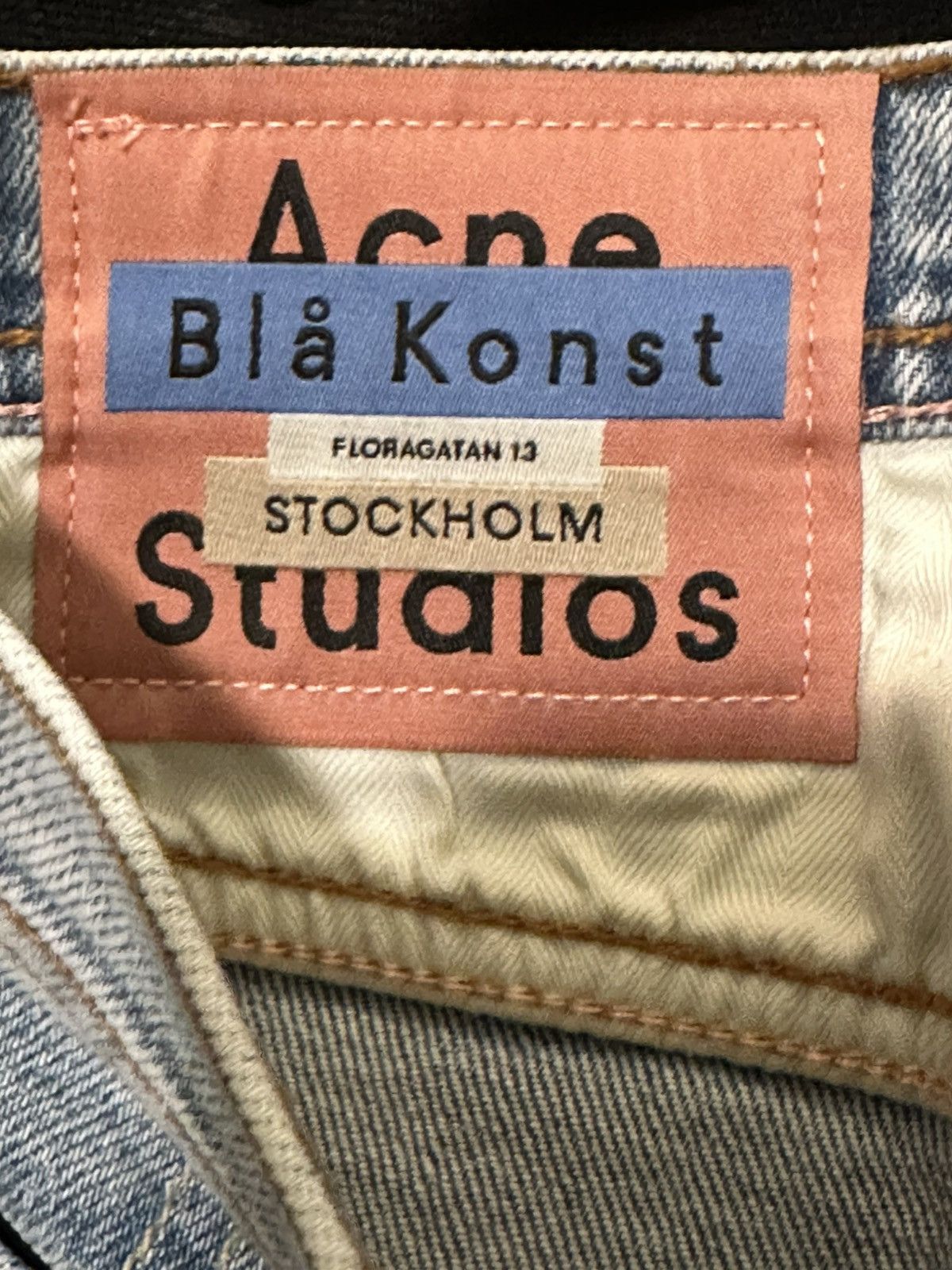 Acne Studios Acne Studios River Marble Wash Jeans Size 31/32 Size US 31 - 4 Thumbnail