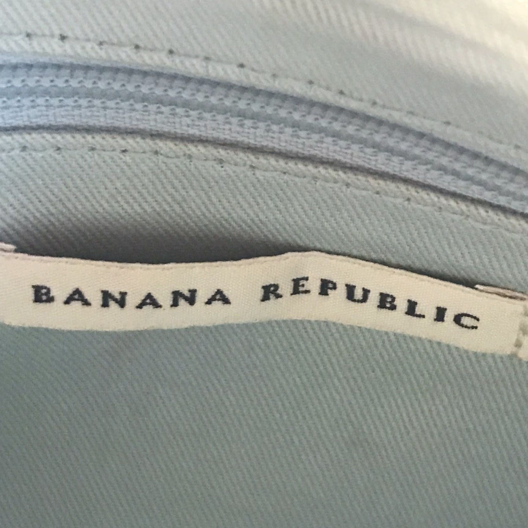Banana Republic Banana Republic Pale Blue Leather Shoulder Bag Small 10.5in x 5.5in Business Casual Womens Size ONE SIZE - 4 Thumbnail
