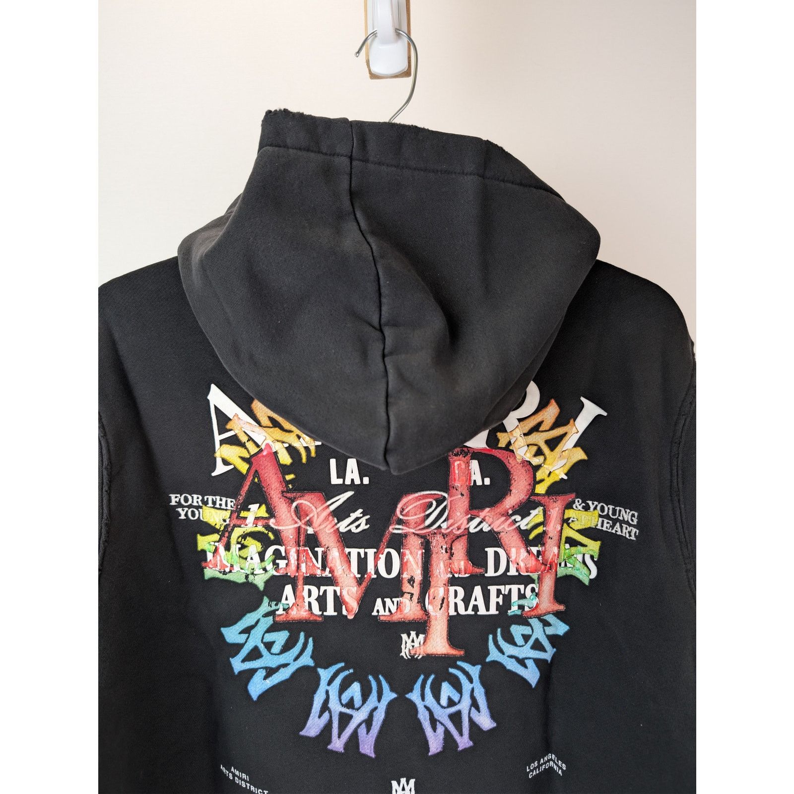 Amiri o1rshd1 Stacked Amiri Circle Logo Arts Hoodie in Black L Size US L / EU 52-54 / 3 - 15 Thumbnail