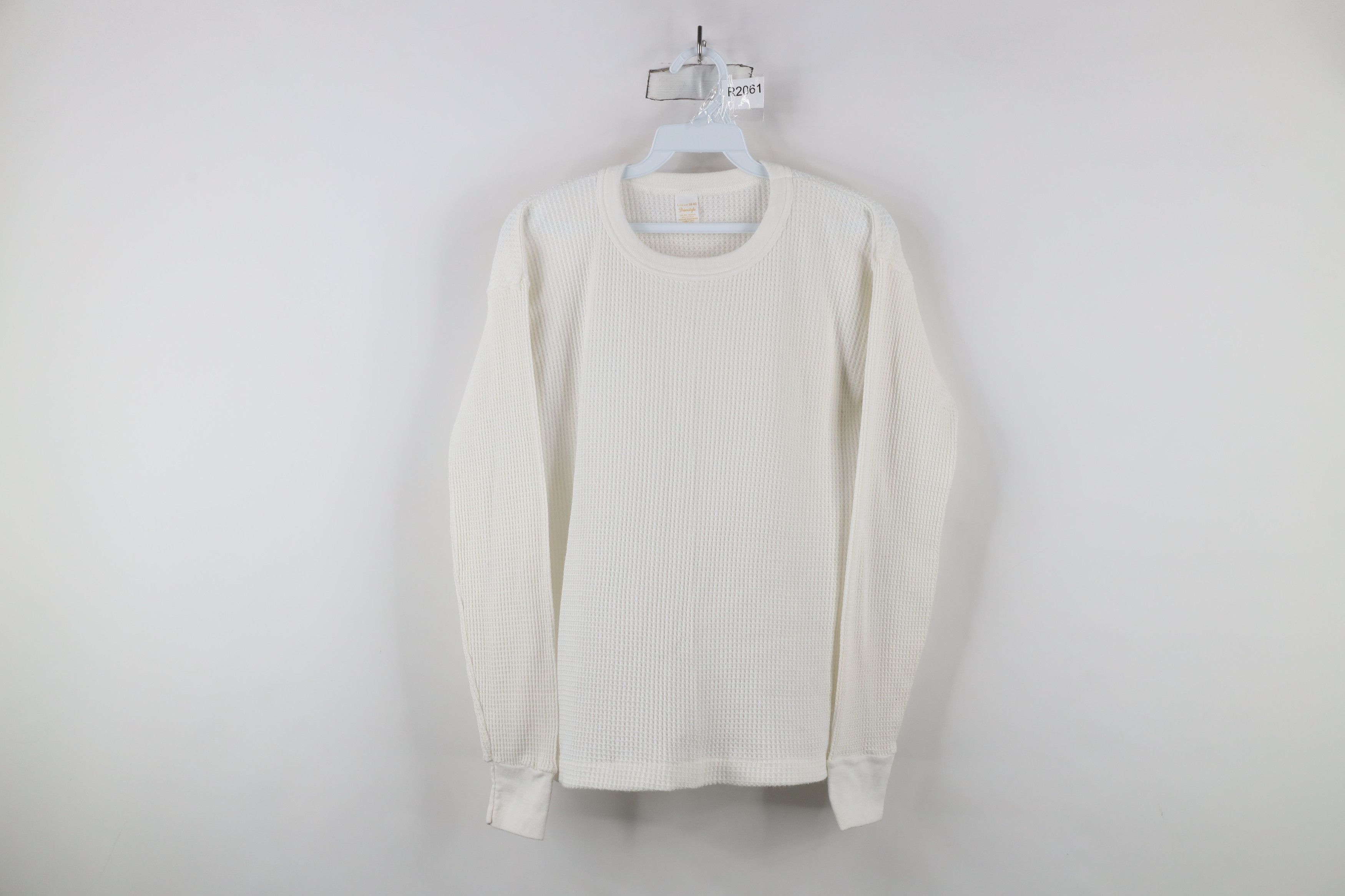 Vintage Vintage 70s Streetwear Waffle Knit Long Sleeve T-Shirt USA Size L / US 10 / IT 46 - 1 Thumbnail