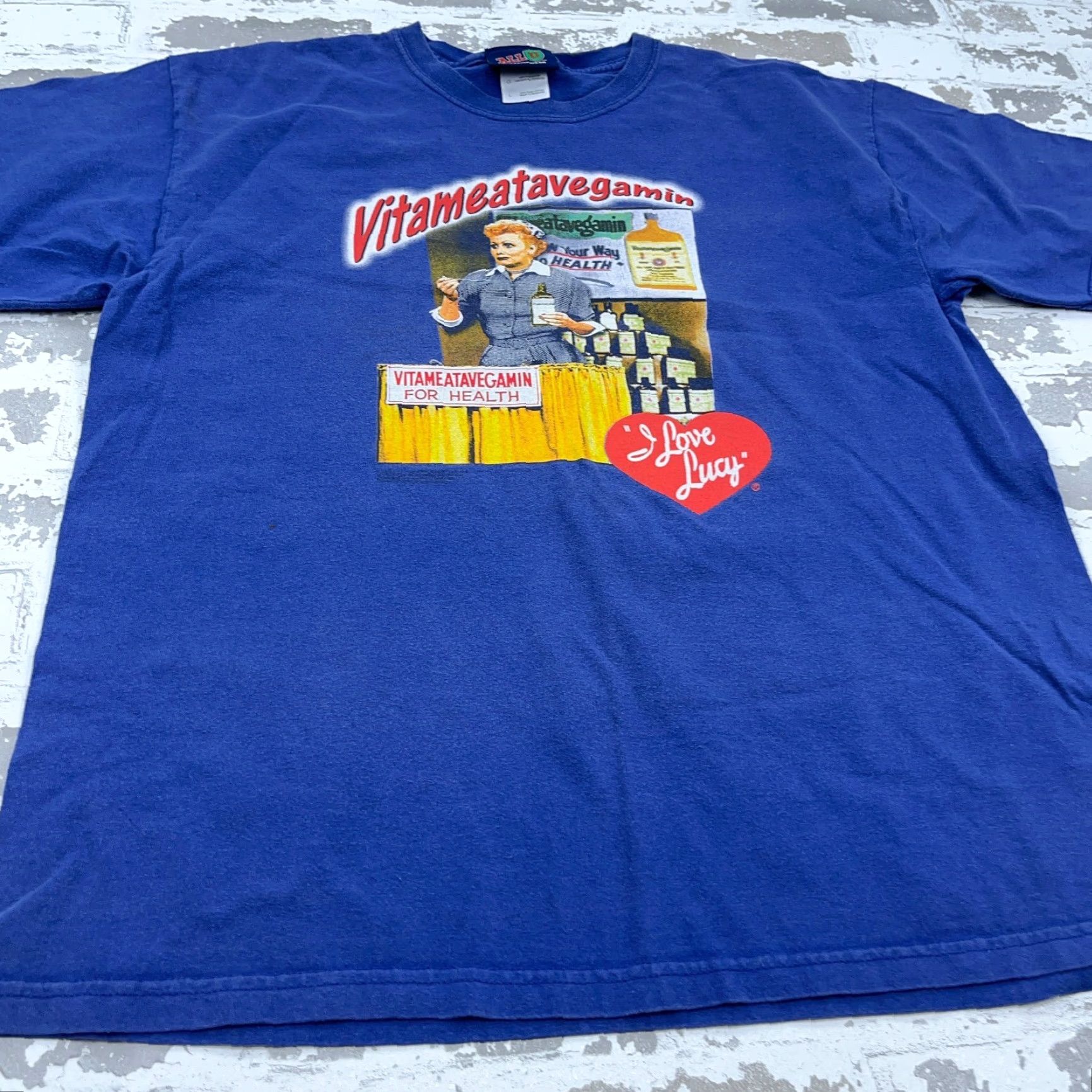 Vintage Vintage I Love Lucy Shirt Men Large Blue Tee Y2K TV Show Promo Adult Retro Size US L / EU 52-54 / 3 - 7 Thumbnail