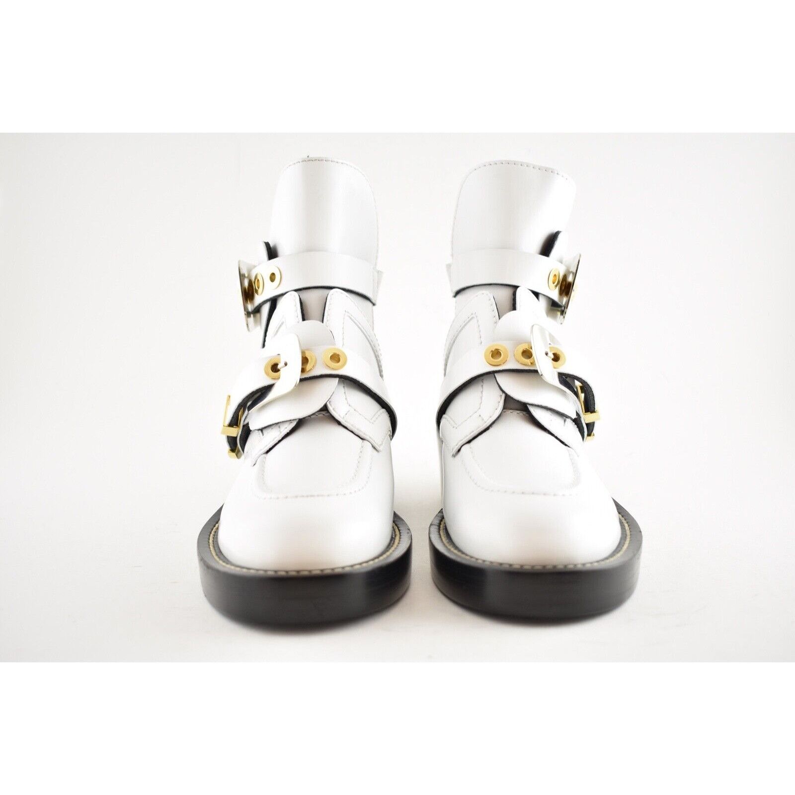 Balenciaga Balenciaga Ceinture White Black Leather Buckle Cut Out Size US 6 / IT 36 - 7 Thumbnail
