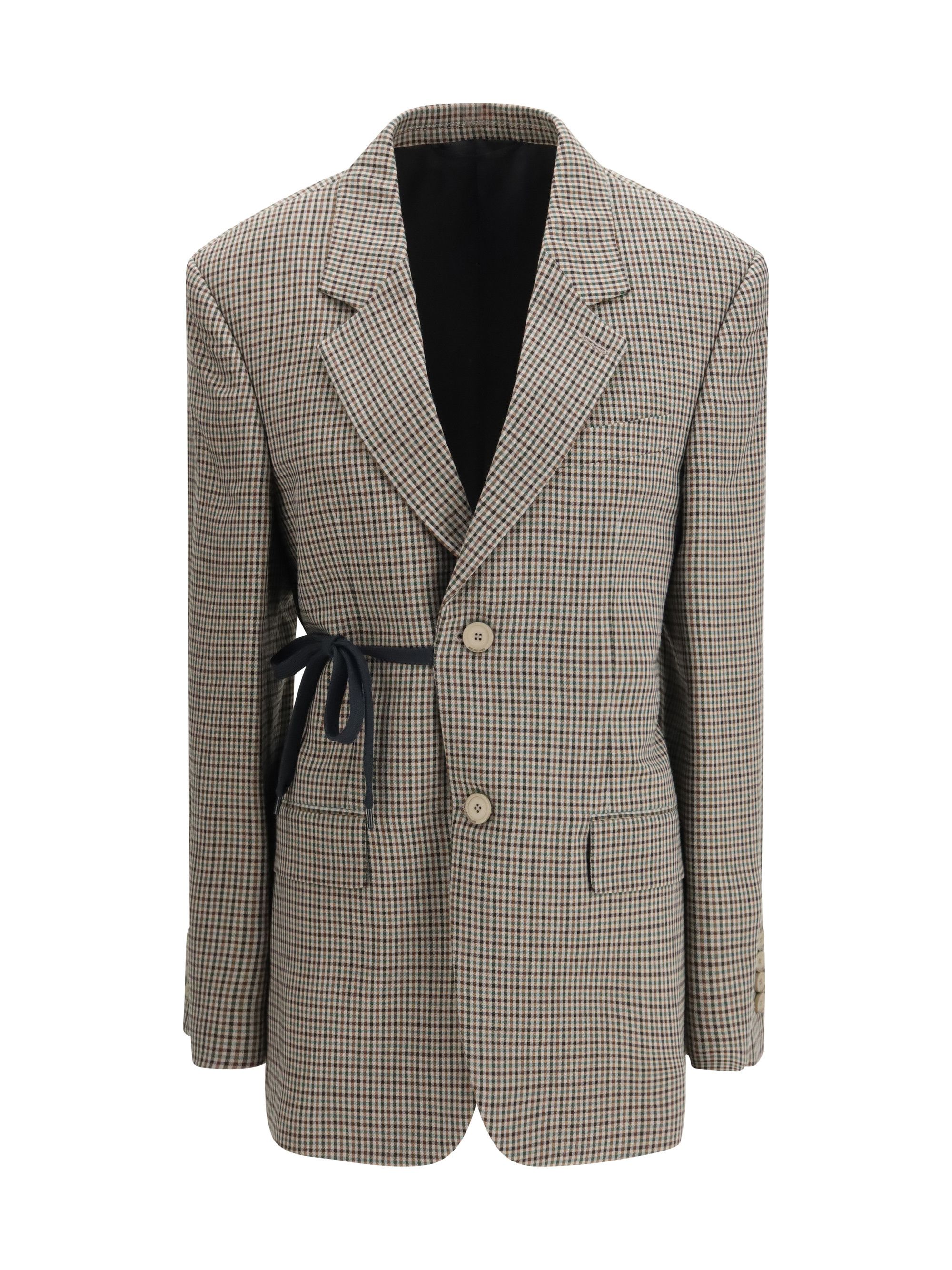Balenciaga Single-breasted Vichy Jacket Size S / US 4 / IT 40 - 1 Thumbnail