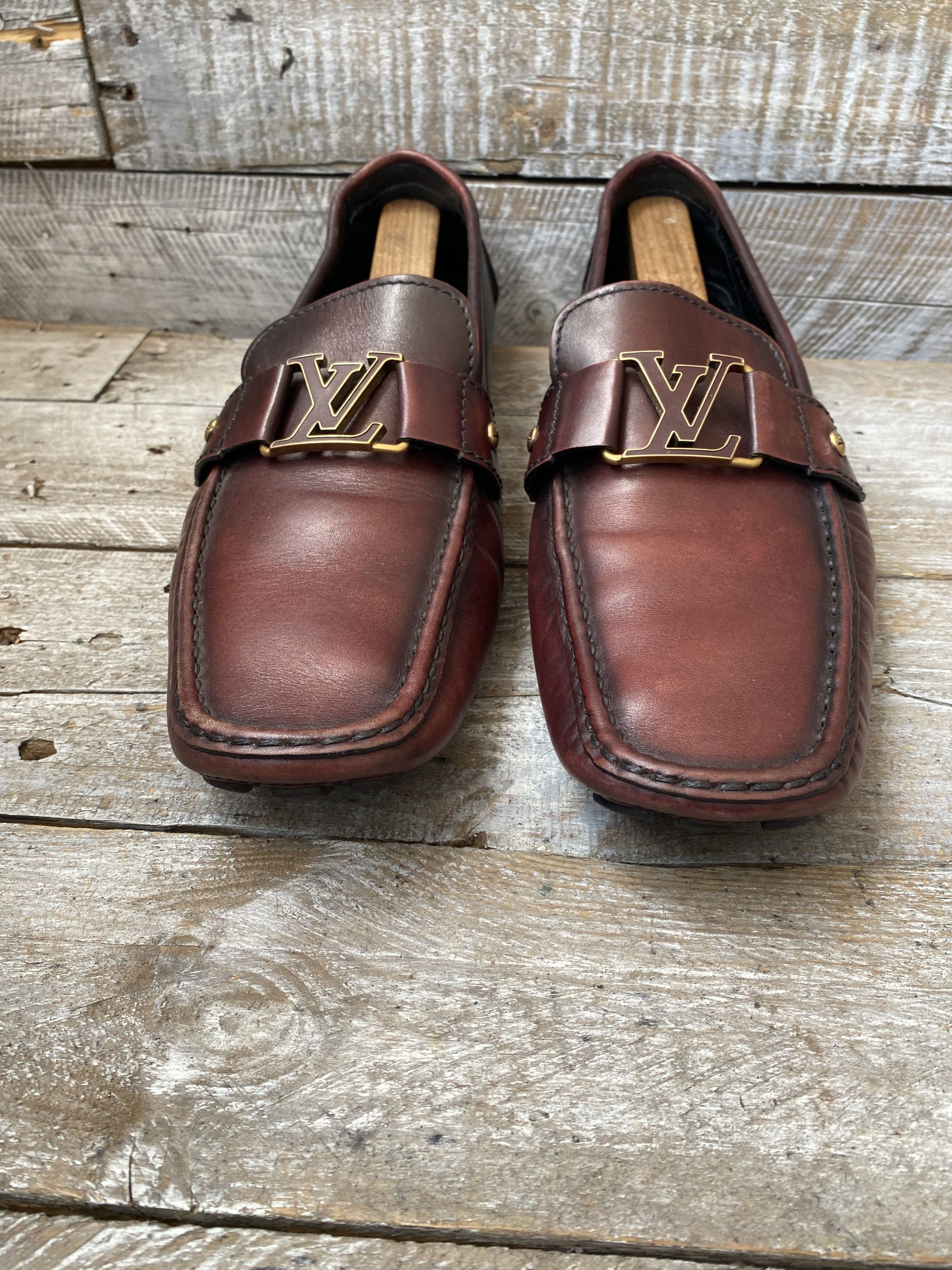 Louis Vuitton Louis vuitton montecarlo logo horsebit loafer slip on uk11.5 Size US 11.5 / EU 44-45 - 3 Thumbnail