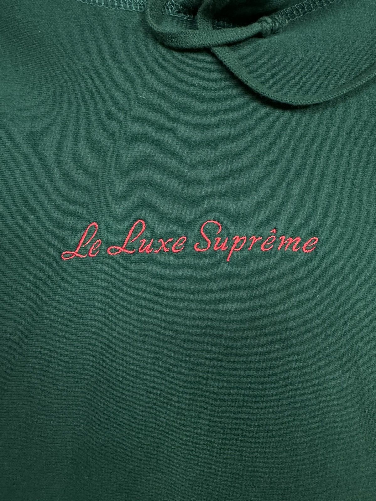 Supreme Supreme Le Luxe Hooded Sweatshirt Dark Green Size US M / EU 48-50 / 2 - 2 Thumbnail