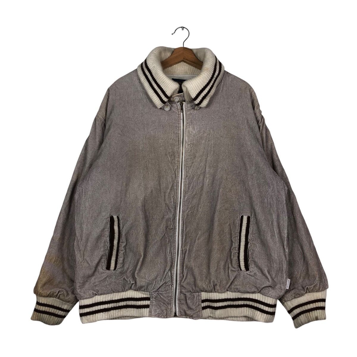 Japanese Brand × Vintage × Woolrich Woolen Mills 📌Vintage Bomber Jacket Biker Zipper Woolrich Size US L / EU 52-54 / 3 - 2 Thumbnail