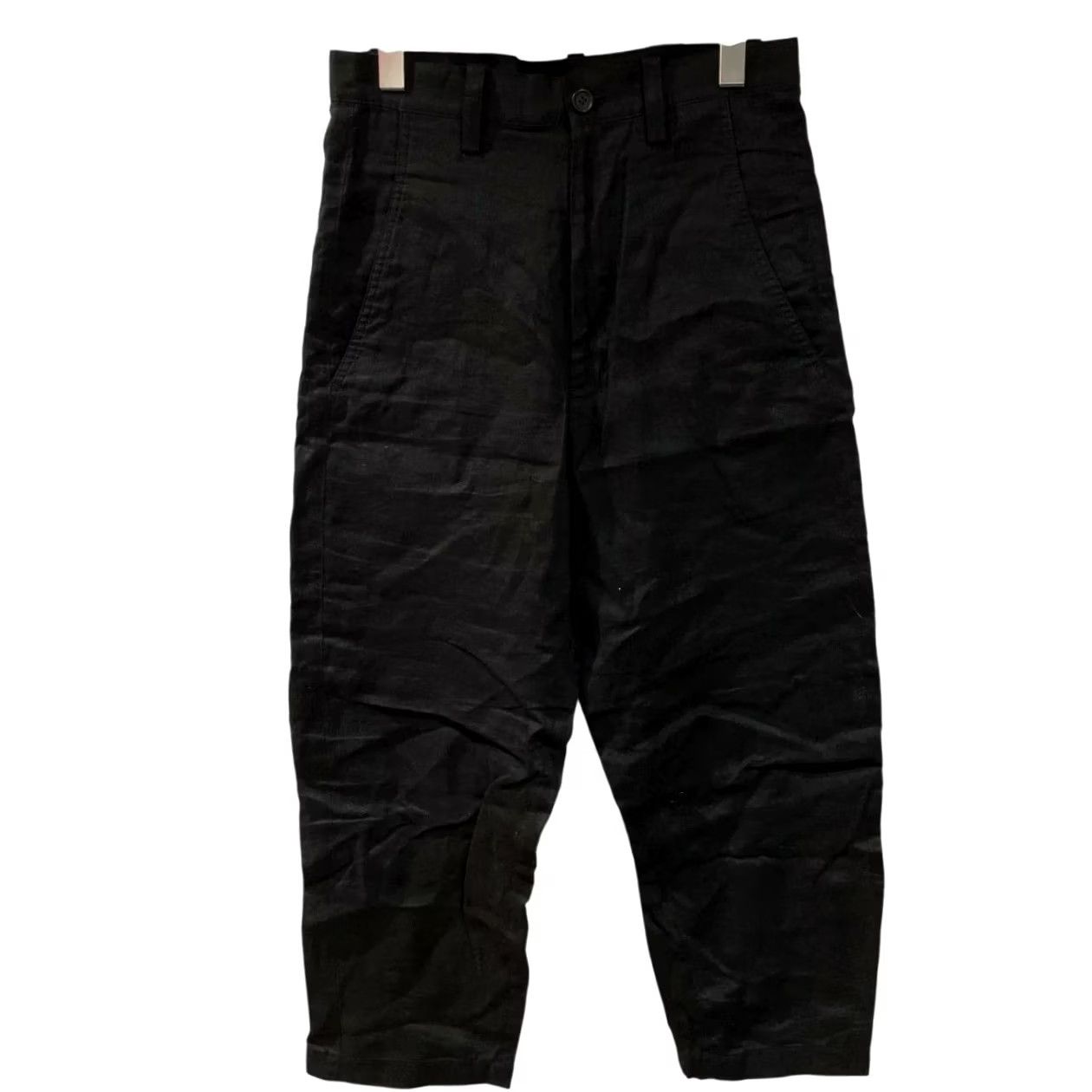 Vintage REGULATION Yohji Yamamoto Linen Pants Black Casual Men's Size XS Size US 27 - 2 Thumbnail