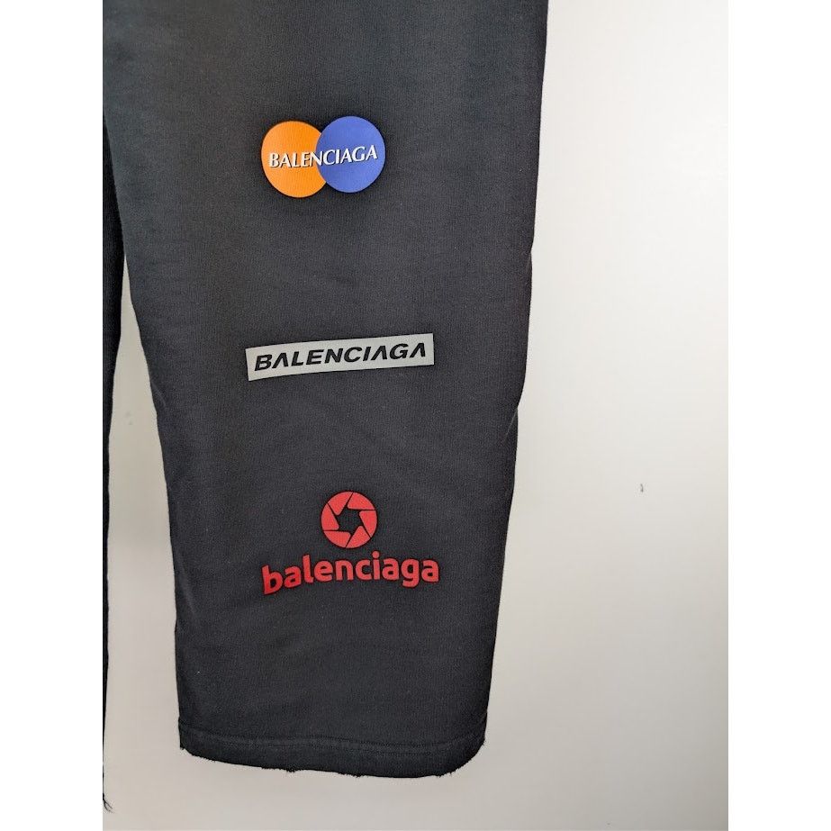 Balenciaga o1rshd1 Top League Med Moll Baggy Pants in Black Size US 28 / EU 44 - 15 Thumbnail