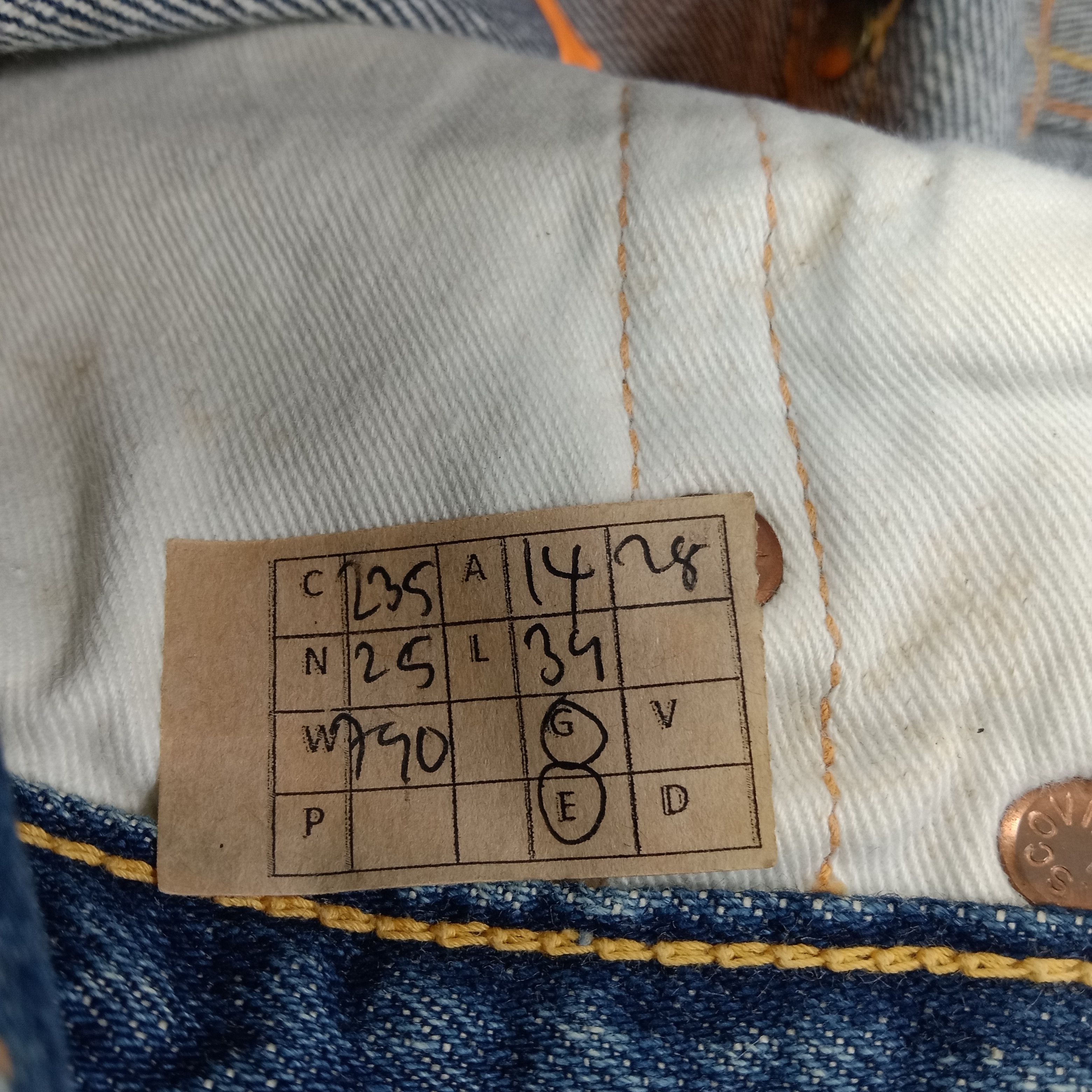 Evisu Evis Japanese Brand Daicock Custom Art Denim Jeans c235n25 Size US 28 / EU 44 - 14 Thumbnail