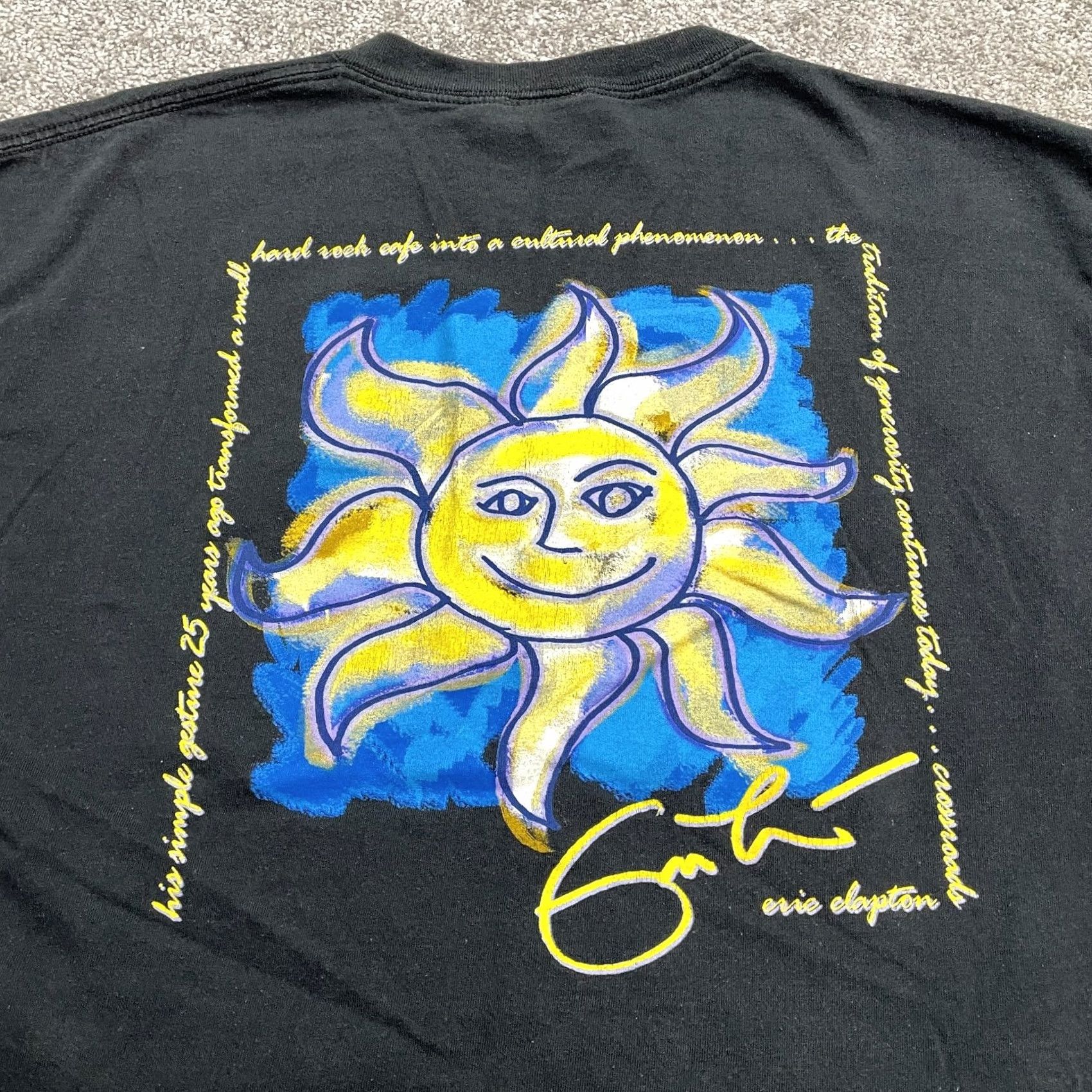 Hard Rock Cafe Hard Rock Cafe Vintage 90s Graphic T-Shirt Unisex XL Black Crew Neck Cotton Tee Size XL / US 12-14 / IT 48-50 - 3 Thumbnail