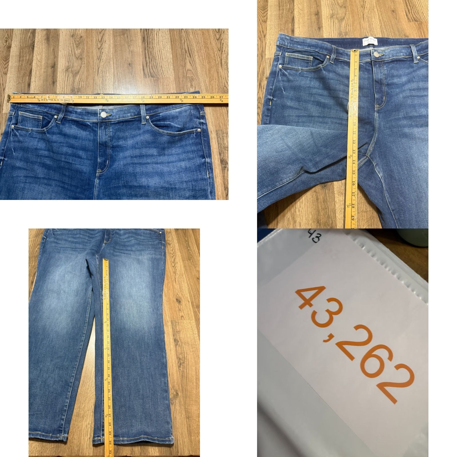 Vintage Lane Bryant Jeans Women's 28 Blue Denim Straight High Rise 5-Pocket Design Pockets Vintage? No, Regular Size 28 Blue Denim Jeans Women’s Series Size 28" / US 6 / IT 42 - 8 Thumbnail