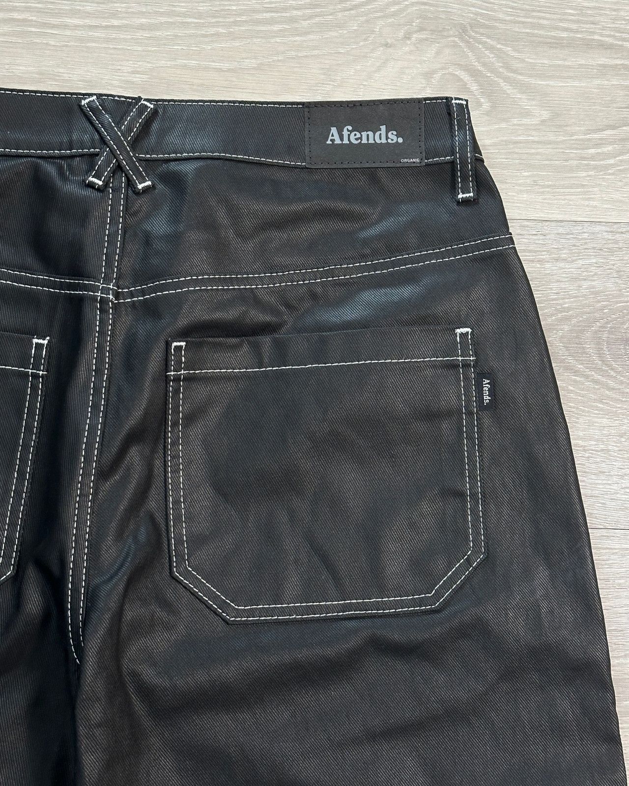 Afends NWT Sample Afends - Louie Coated Organic Black Jeans - 32x28 Size US 32 / EU 48 - 3 Thumbnail