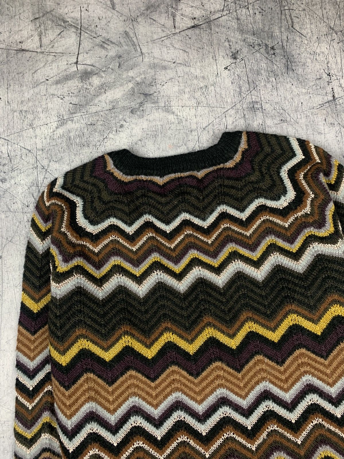 Missoni Missoni Lindex 3D Knit Cardigan Zig Zag Pattern Luxury Italy Size L / US 10 / IT 46 - 13 Thumbnail
