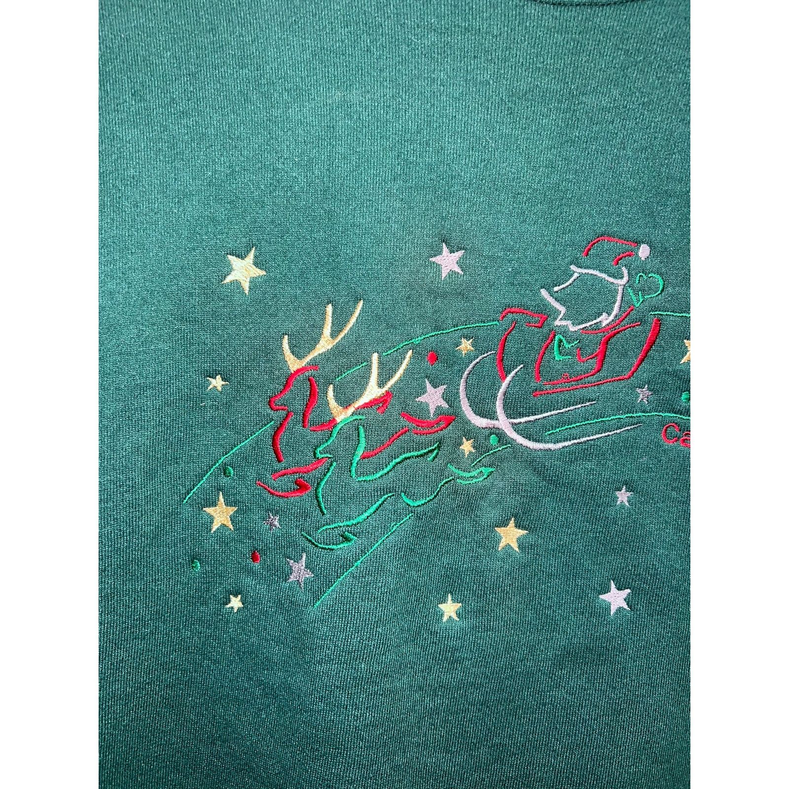 Vintage Vintage California Christmas Sweatshirt Crewneck Santa 90s L Size US L / EU 52-54 / 3 - 3 Thumbnail