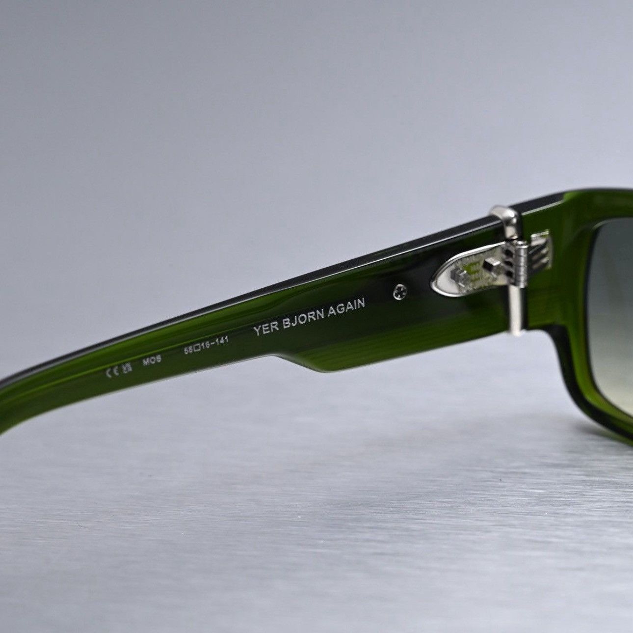 Chrome Hearts CHROME HEARTS YER BJORN AGAIN MOSS SUNGLASSES Size ONE SIZE - 5 Thumbnail