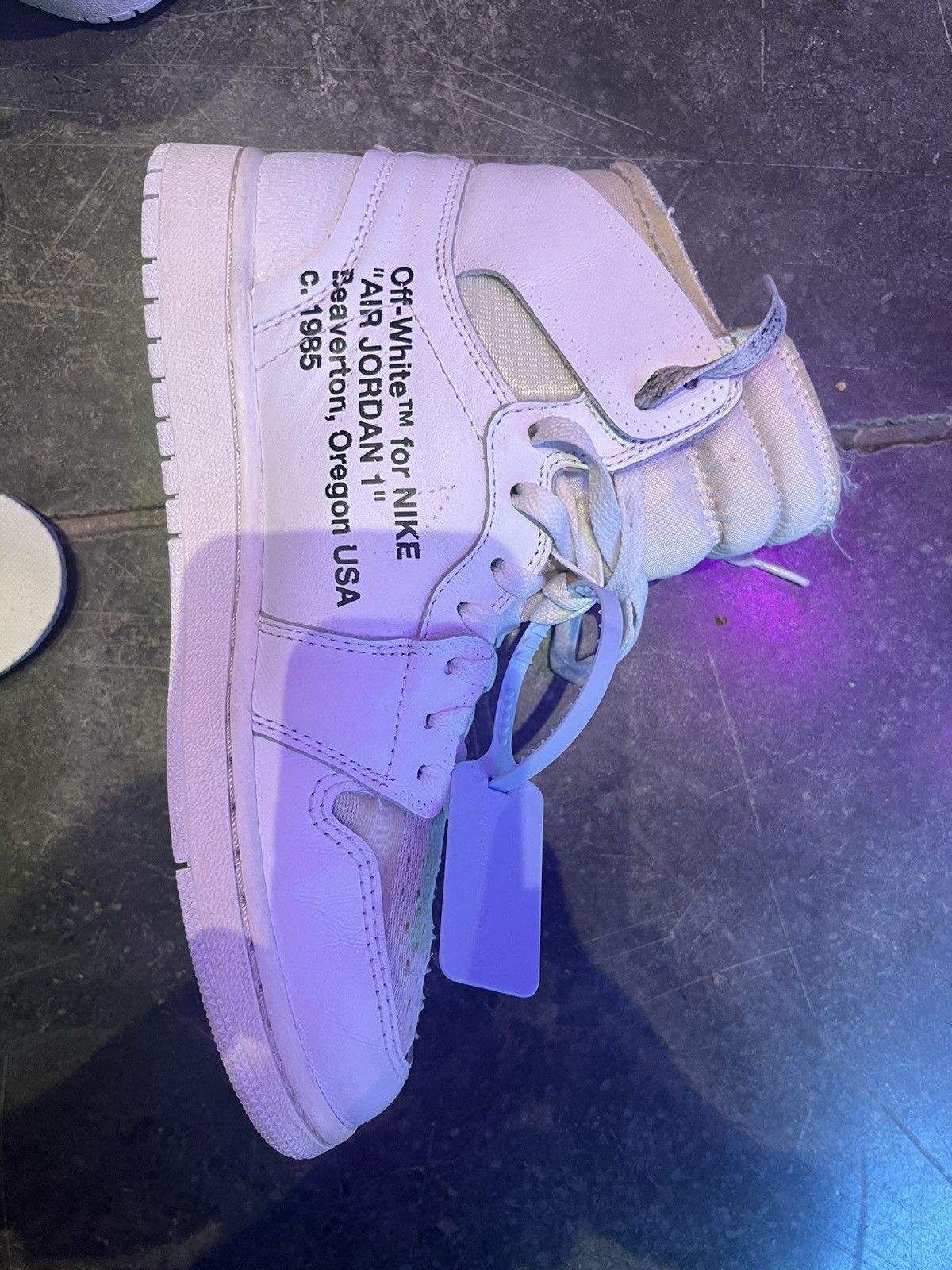 Jordan Brand × Nike 0ff-White Jordan 1 euro Size US 8.5 / EU 41-42 - 10 Thumbnail