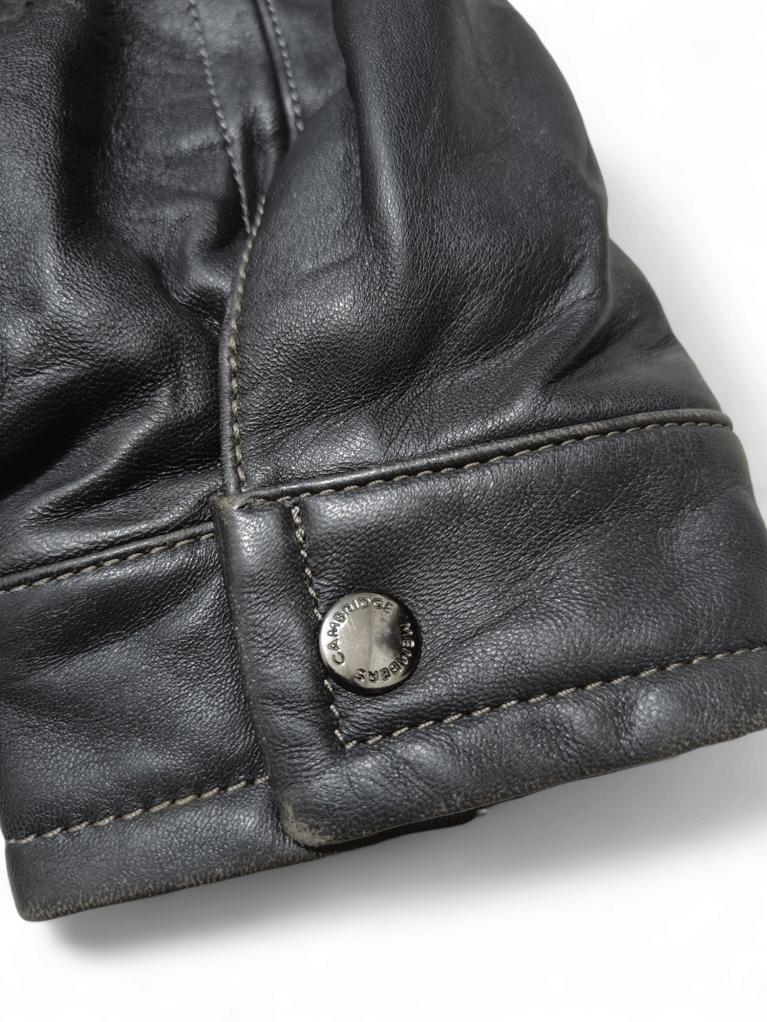 Vintage Vintage CAMBRIDGE MEMBERS Blue Sheepskin Leather Jacket Size US XL / EU 56 / 4 - 7 Thumbnail