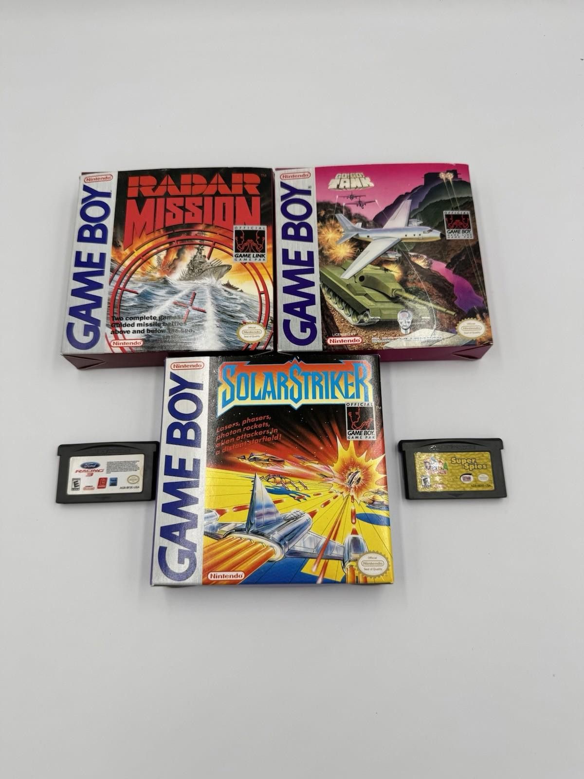 Nintendo Game Boy Collection BOXES RADAR MISSION Solar Striker Go Tan Size ONE SIZE - 1 Thumbnail
