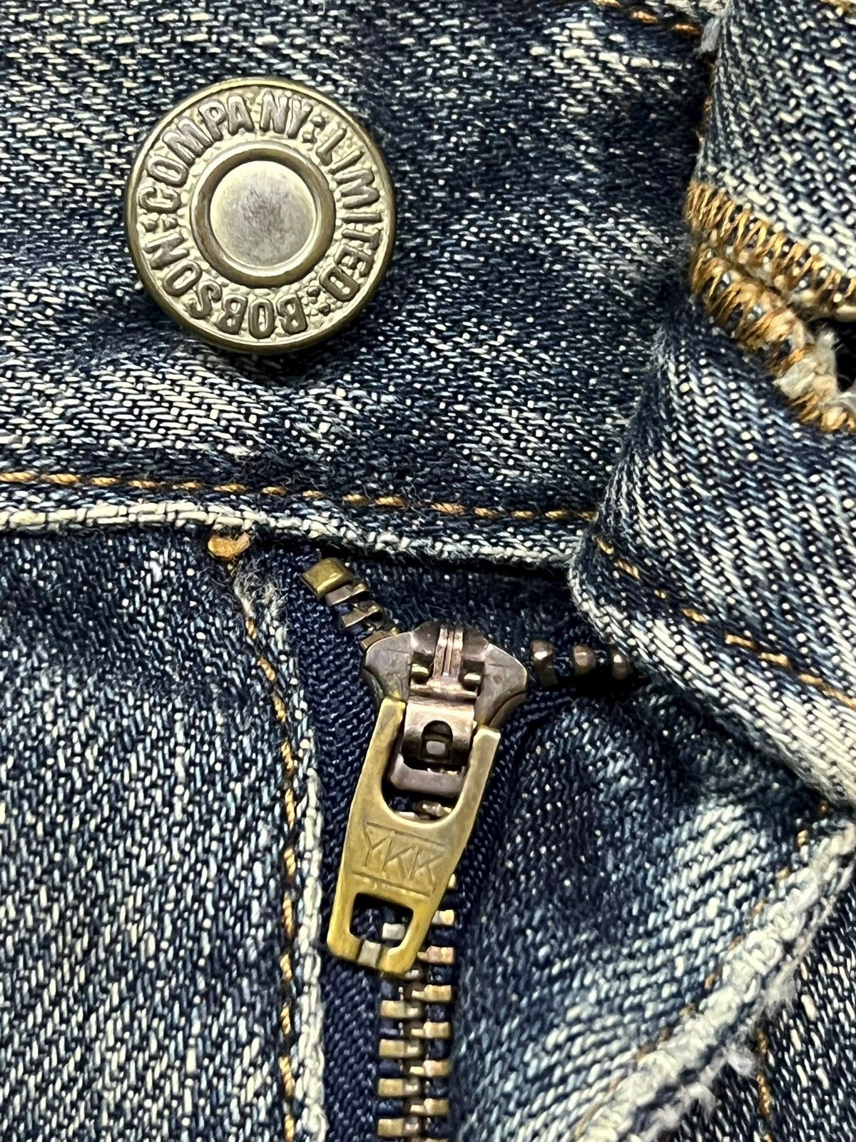 Japanese Brand Baggy Vintage Bobson Chessking Japan - Faded Wash,Distressed Size US 33 - 10 Thumbnail